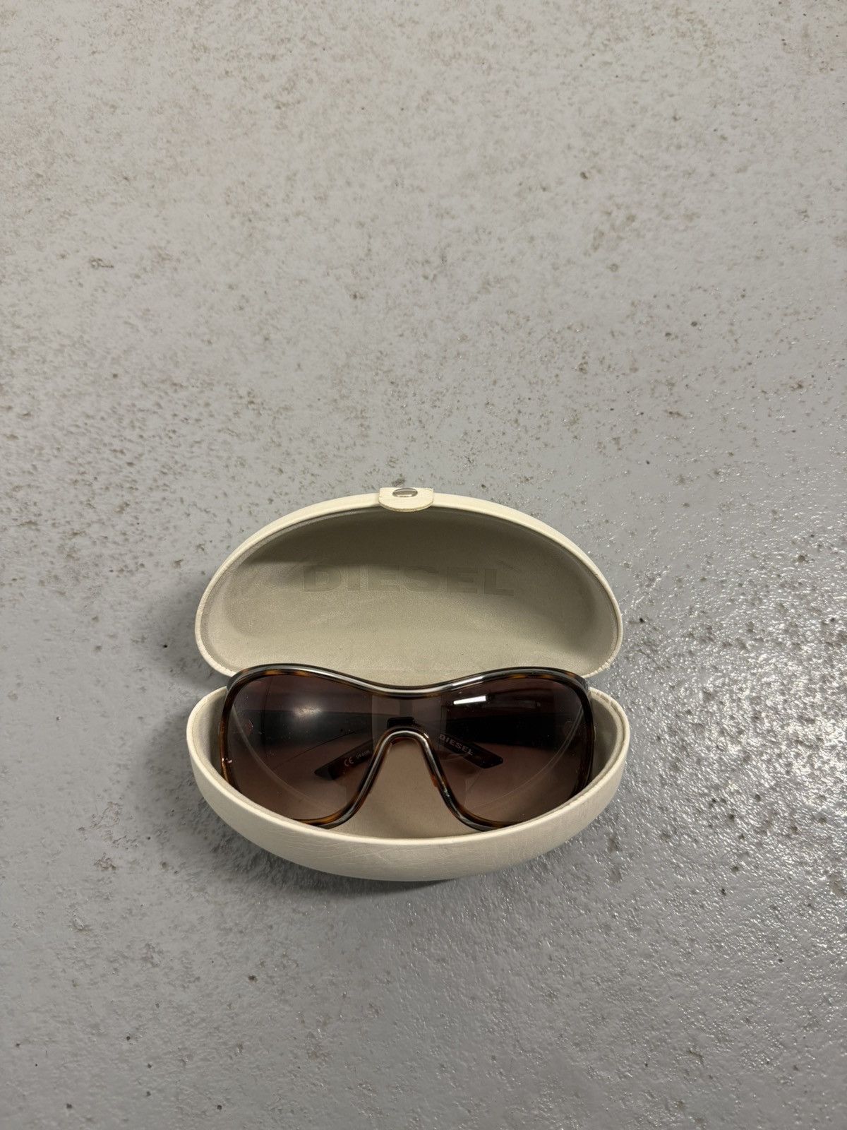 Diesel D Logo Leopard Sunglasses
