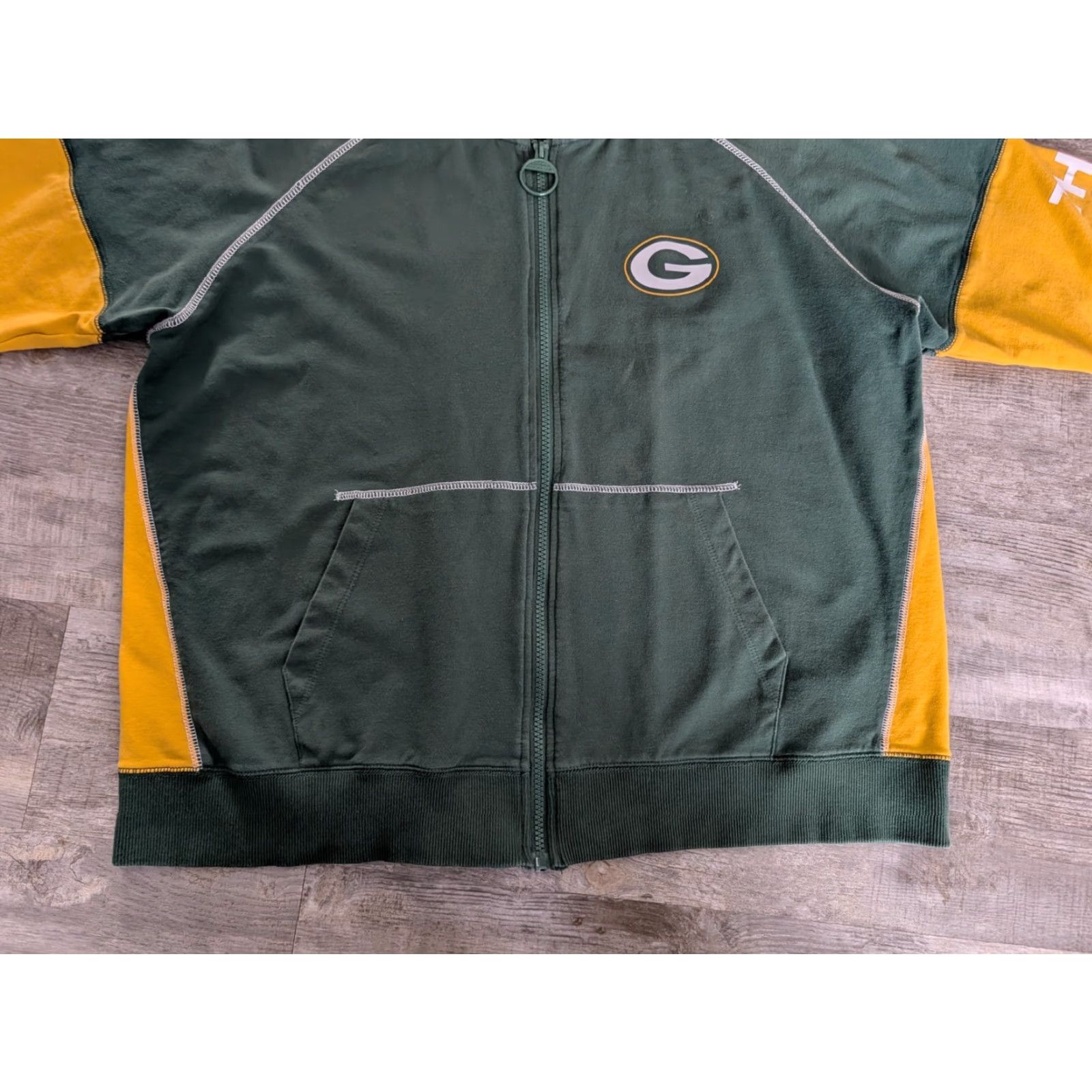 Tommy Hilfiger VINTAGE Tommy Hilfiger Women's Green Bay Packers Full Zip Hooded Sweatshirt Jacket XL Size XL / US 12-14 / IT 48-50 - 5 Thumbnail