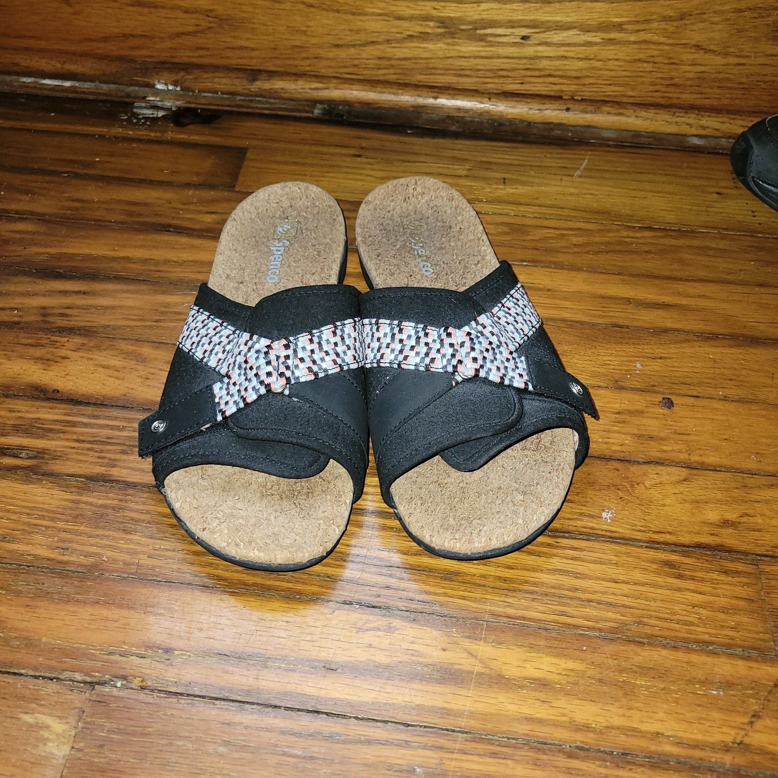 & Other Stories Spenco Slides Sandals Black Cork Insoles 11 Comfort Size US 11 / IT 41 - 1 Thumbnail