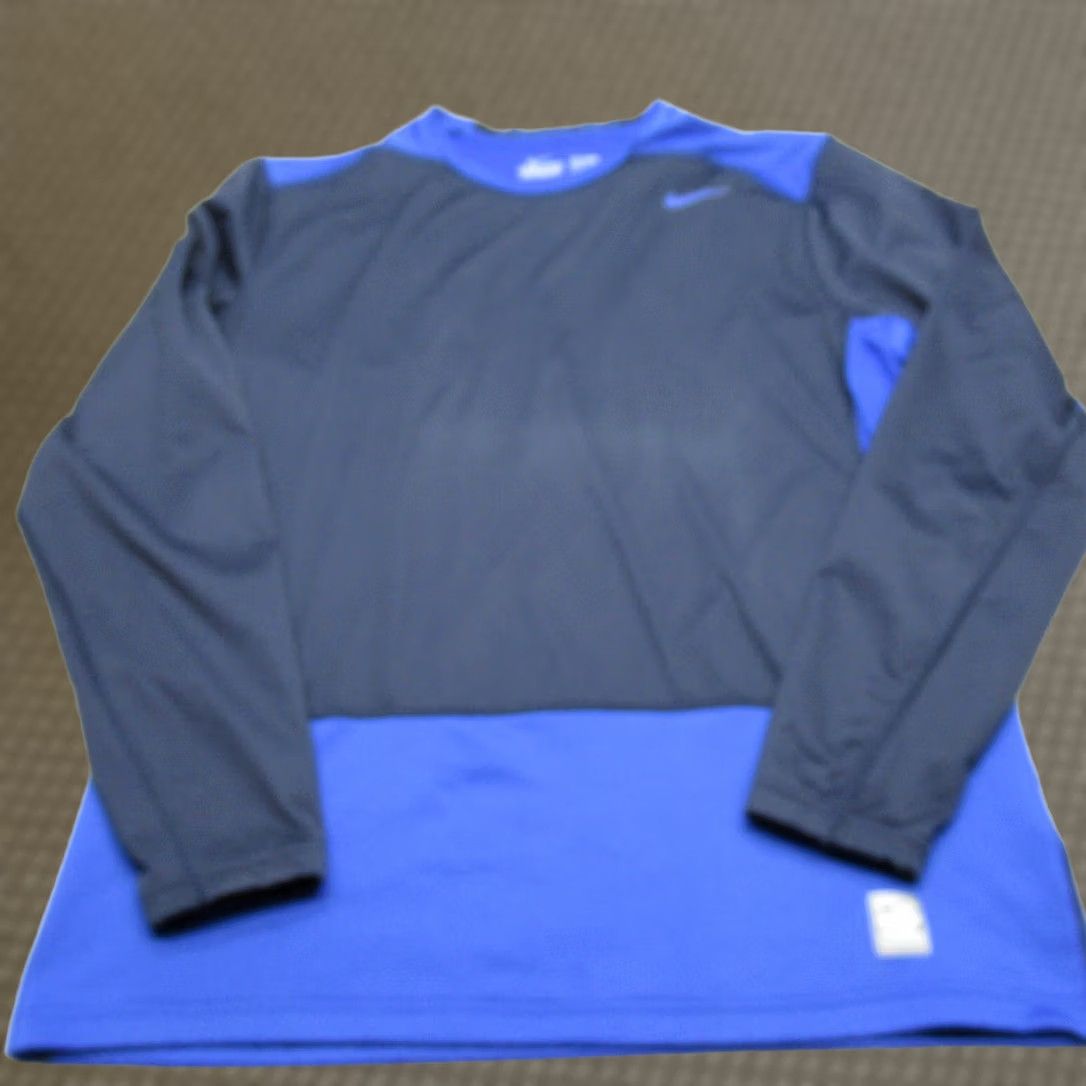 Nike Nike Pro Combat Shirt Mens Large Blue Dri-FIT Insulated Running Hiking XL Tag Size US L / EU 52-54 / 3 - 1 Thumbnail
