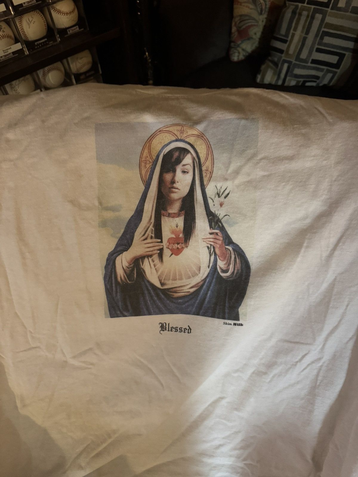 Skim Milk Sasha Grey blessed t-shirt Size US XXL / EU 58 / 5 - 2 Thumbnail