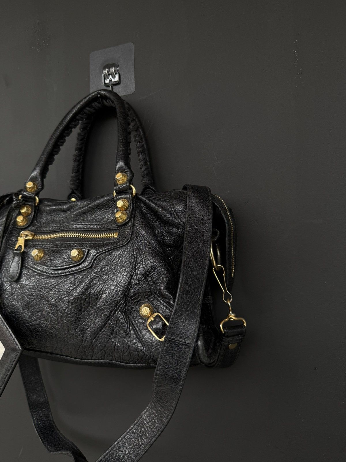 Balenciaga Balenciaga - Black Gold Mini City Bag Size ONE SIZE - 4 Thumbnail