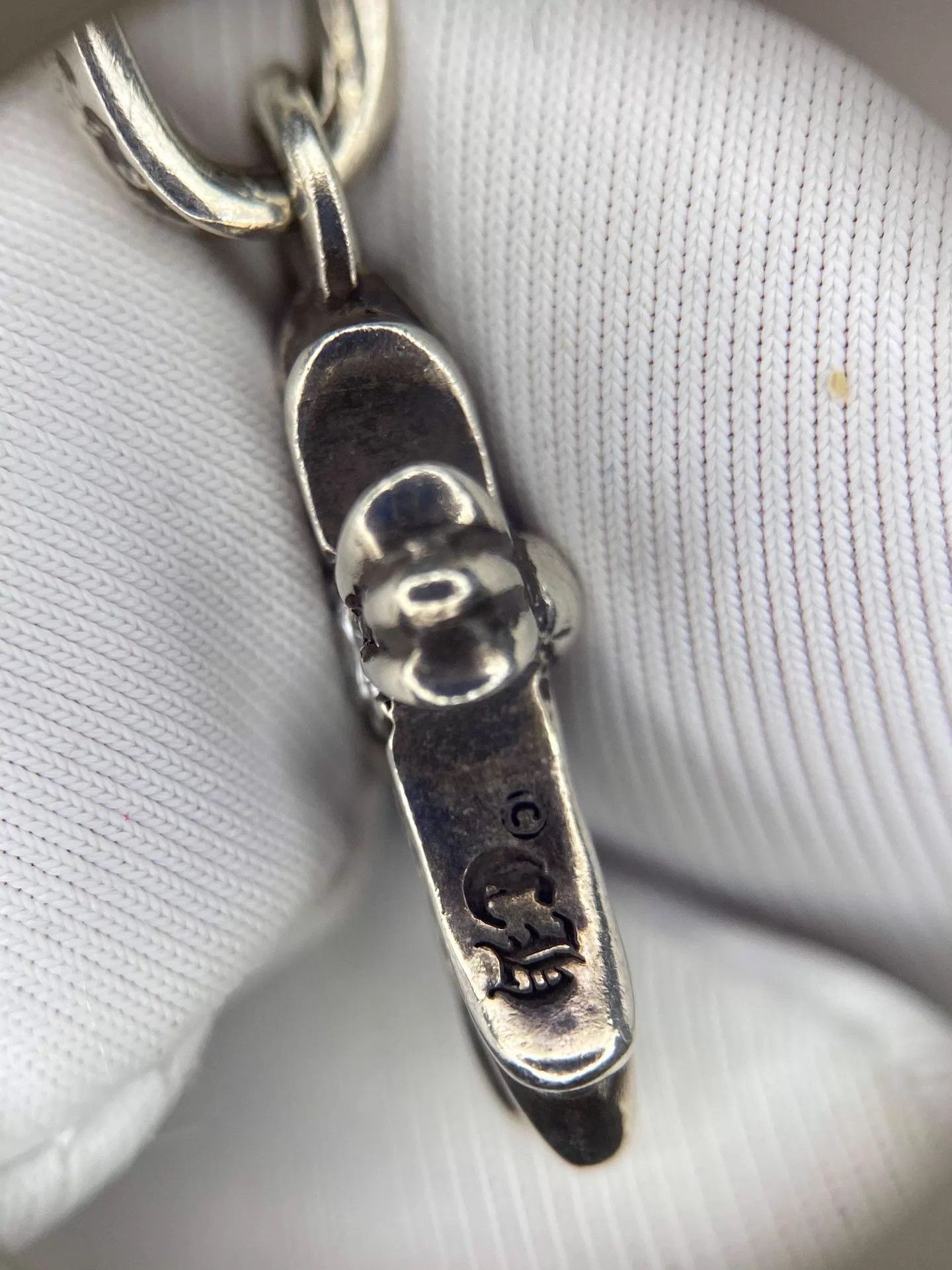 Chrome Hearts Chrome Hearts 925 Silver Diamond Cross Mirror 23x10mm Size ONE SIZE - 2 Thumbnail