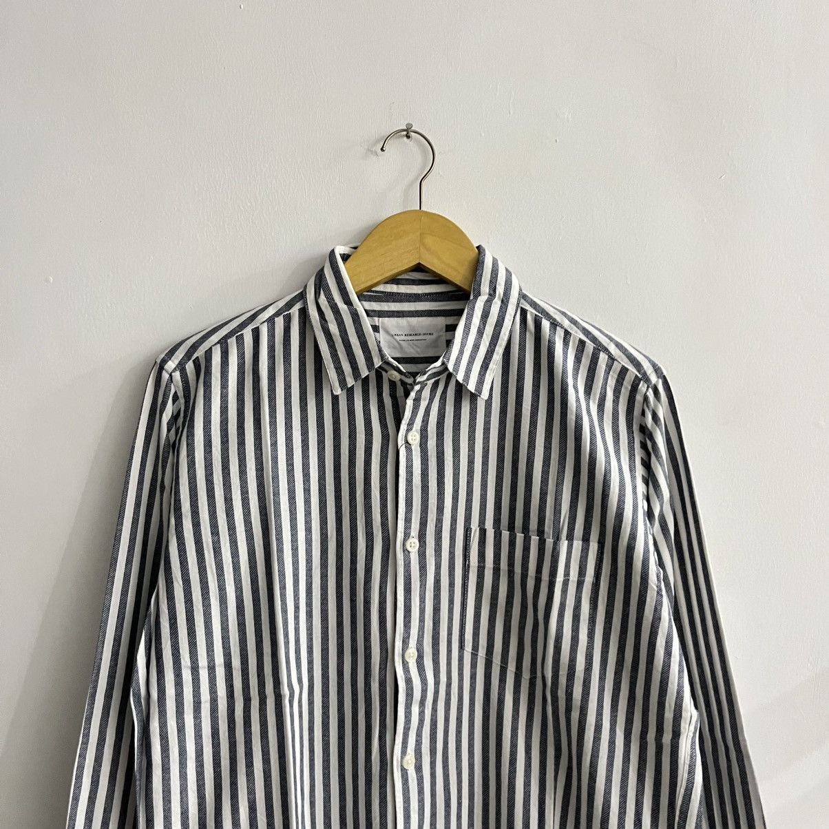 Issey Miyake Urban Research - Striped Iconic Longsleeve Shirt Size US M / EU 48-50 / 2 - 2 Thumbnail