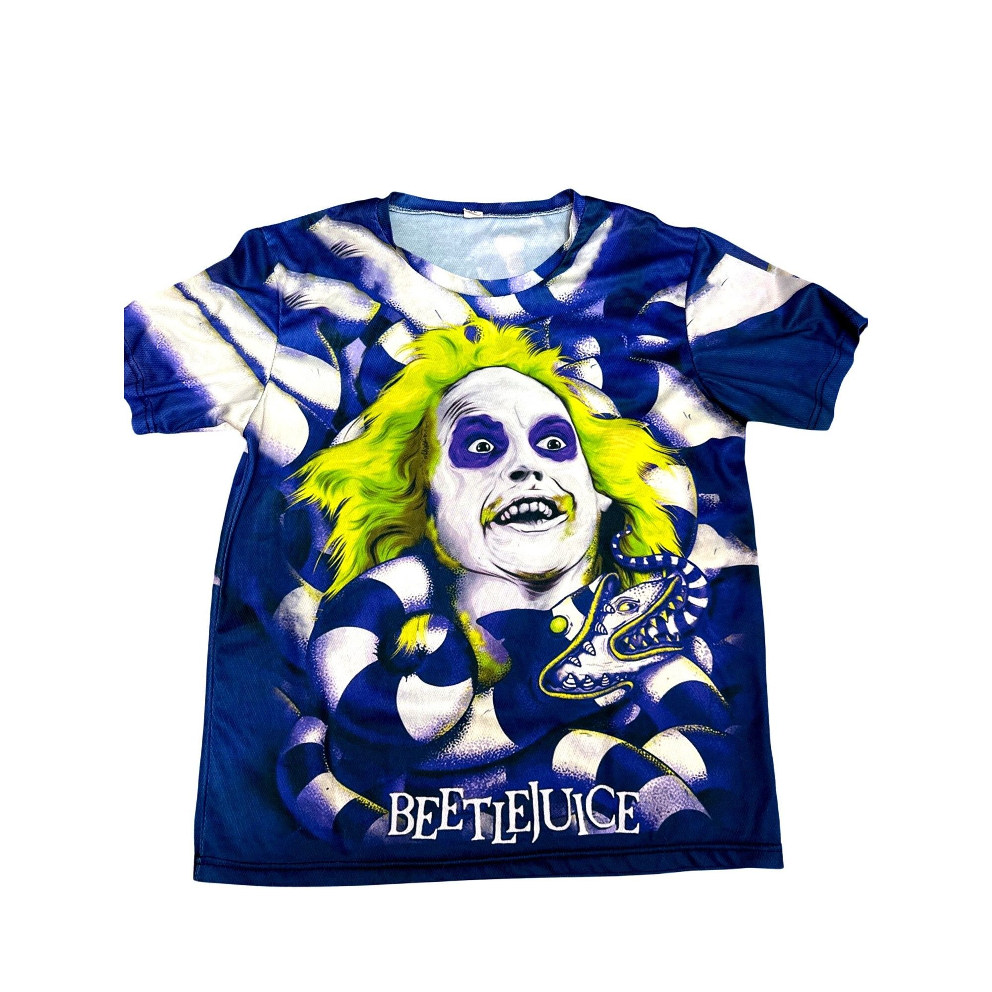 Other CCC Beetlejuice Graphic Tee Shirt Blue Green All Over Print Size US XL / EU 56 / 4 - 6 Thumbnail