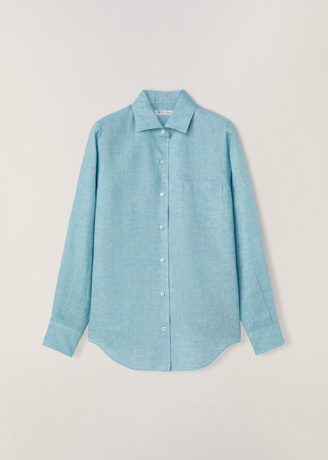 Loro Piana o1srvl11e1224 Andre Solaire Shirt in Blue Size XS / US 0-2 / IT 36-38 - 1 Thumbnail