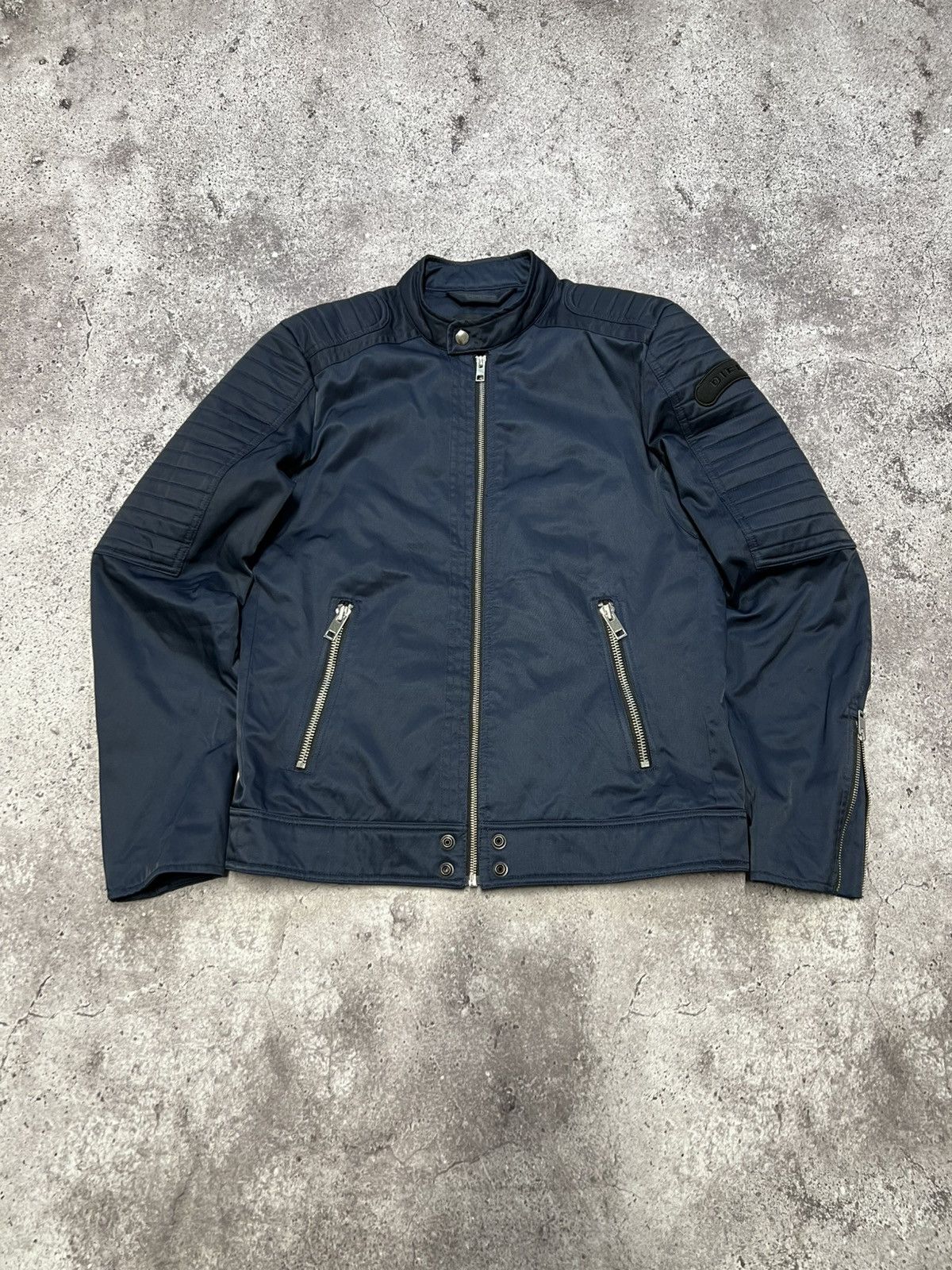 Diesel Vintage Y2K Diesel Biker Jacket Streetwear 90s Style Size US L / EU 52-54 / 3 - 1 Thumbnail