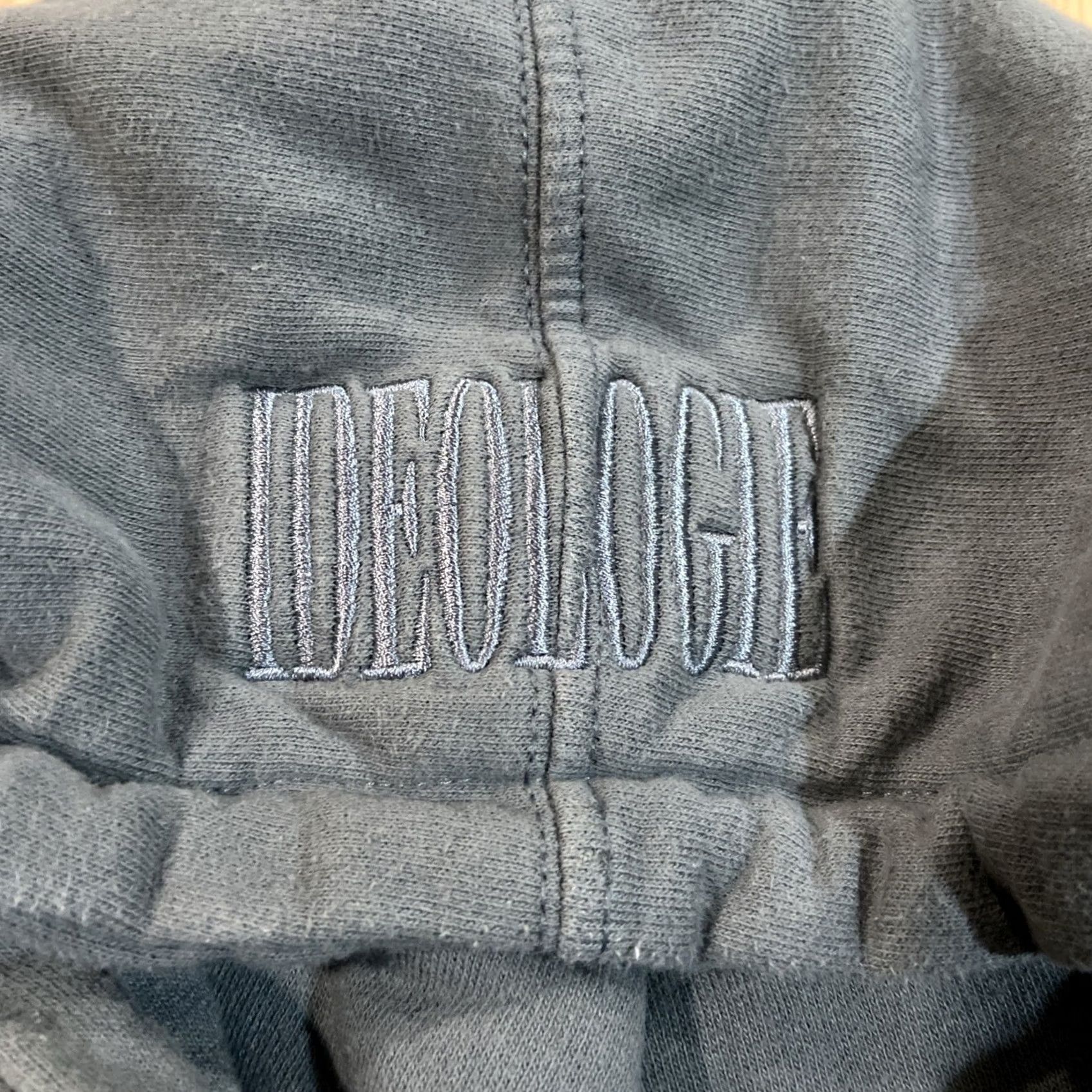 Vintage Hasan Piker Ideologie Peepo Hoodie Sweatshirt Bayside Gray M USA Graphic Print Hooded Pockets Pull Over Men-Logo Embroidered Size US M / EU 48-50 / 2 - 3 Thumbnail