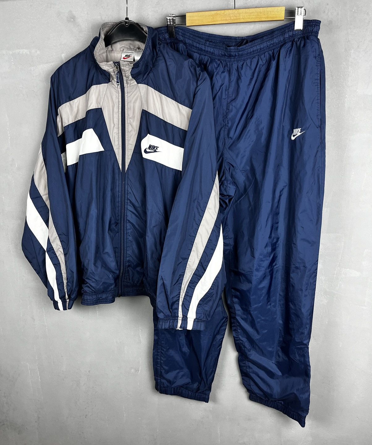 Nike × Vintage NIKE VINTAGE OVERSIZE DRIL TRACK SUIT Y2k Size US L / EU 52-54 / 3 - 1 Thumbnail