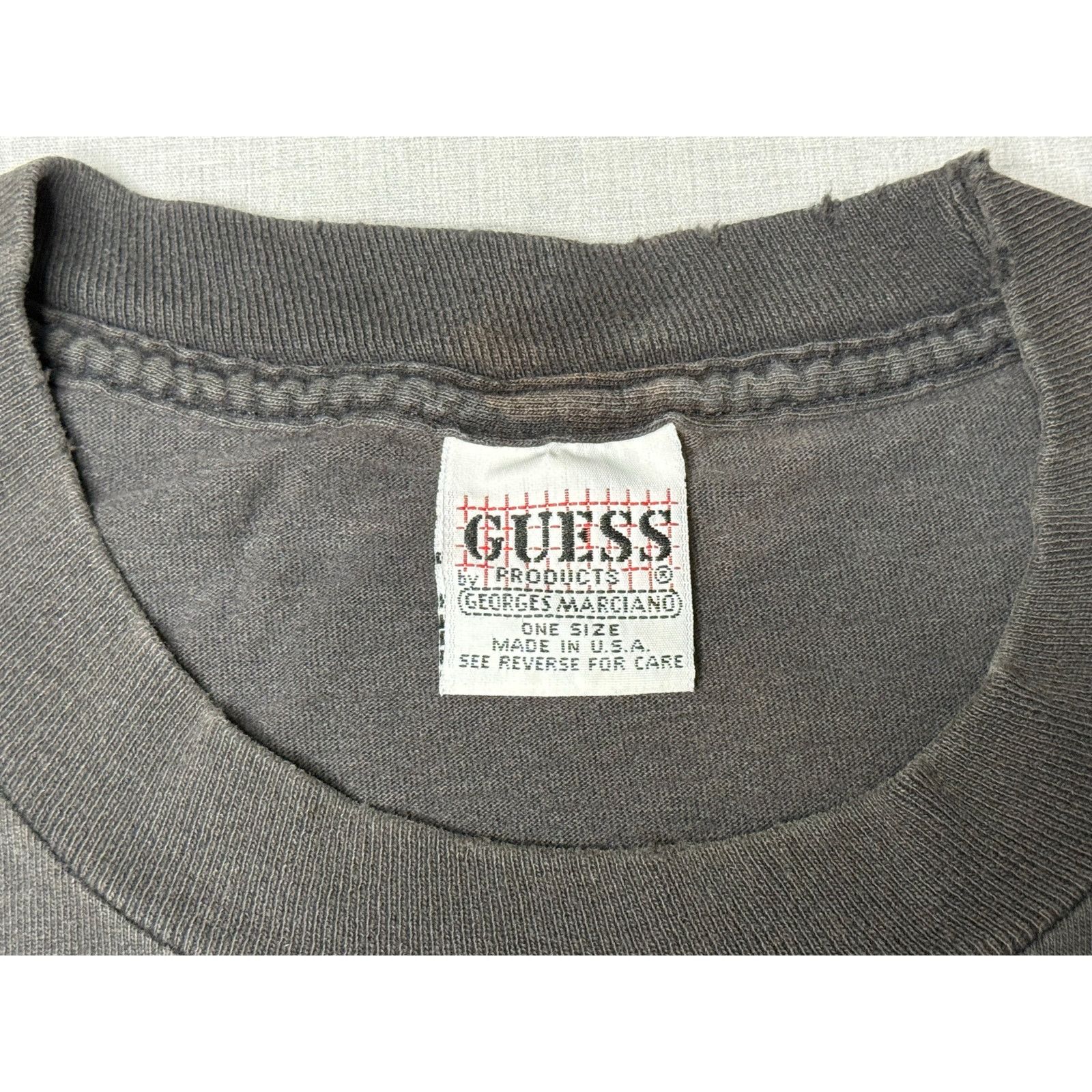 Guess × Vintage Vintage 90s Guess Denim Single Stitch T-shirt OSFA 22x27.5 Size US M / EU 48-50 / 2 - 3 Thumbnail