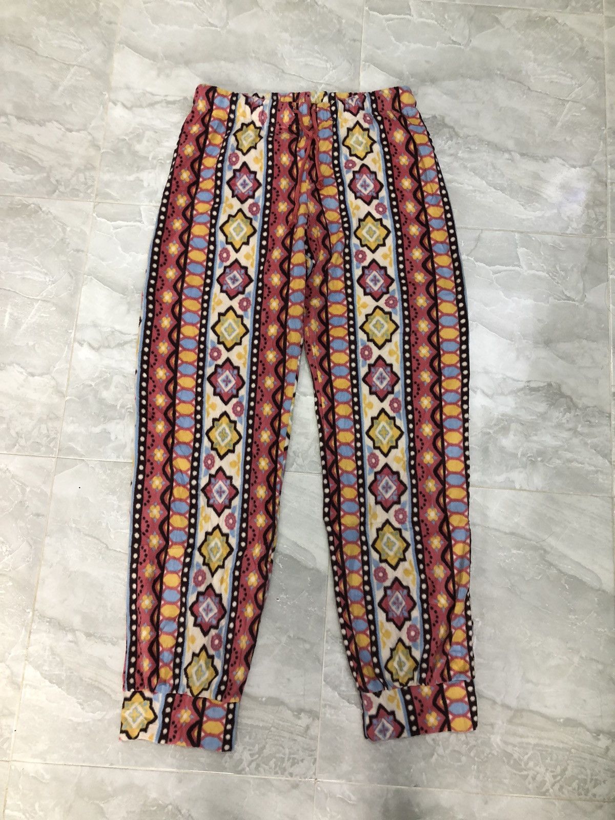 Japanese Brand Y2K AS Corporation Japan Fleece Lounge Pants Size 30" / US 8 / IT 44 - 1 Thumbnail