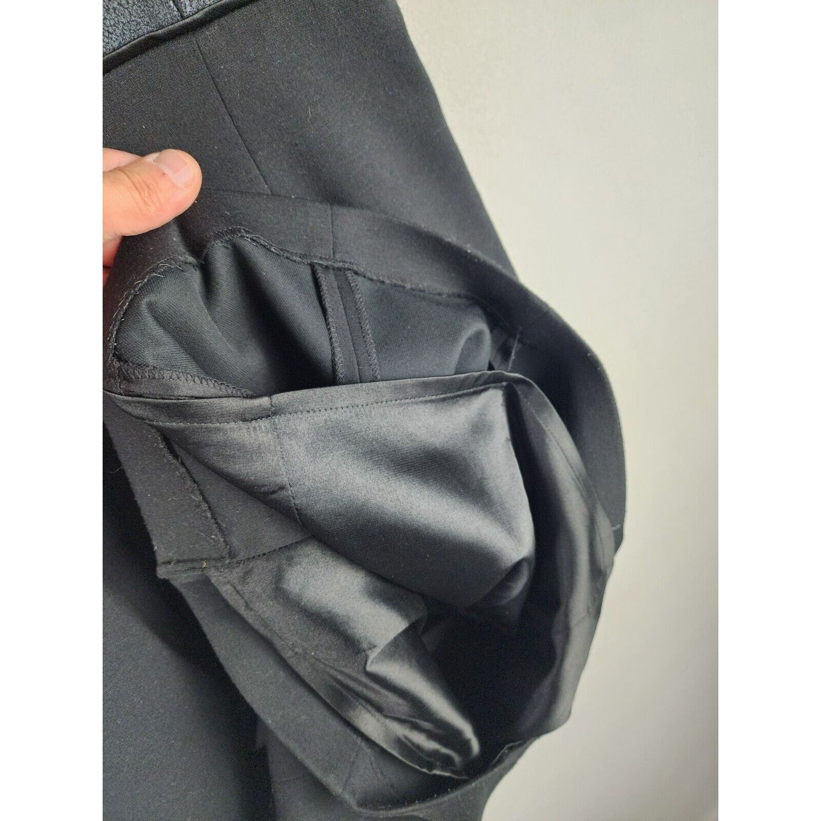 Elie Tahari Tahari Black Sheath Dress Size 4 - Textured Upper Size S / US 4 / IT 40 - 11 Thumbnail