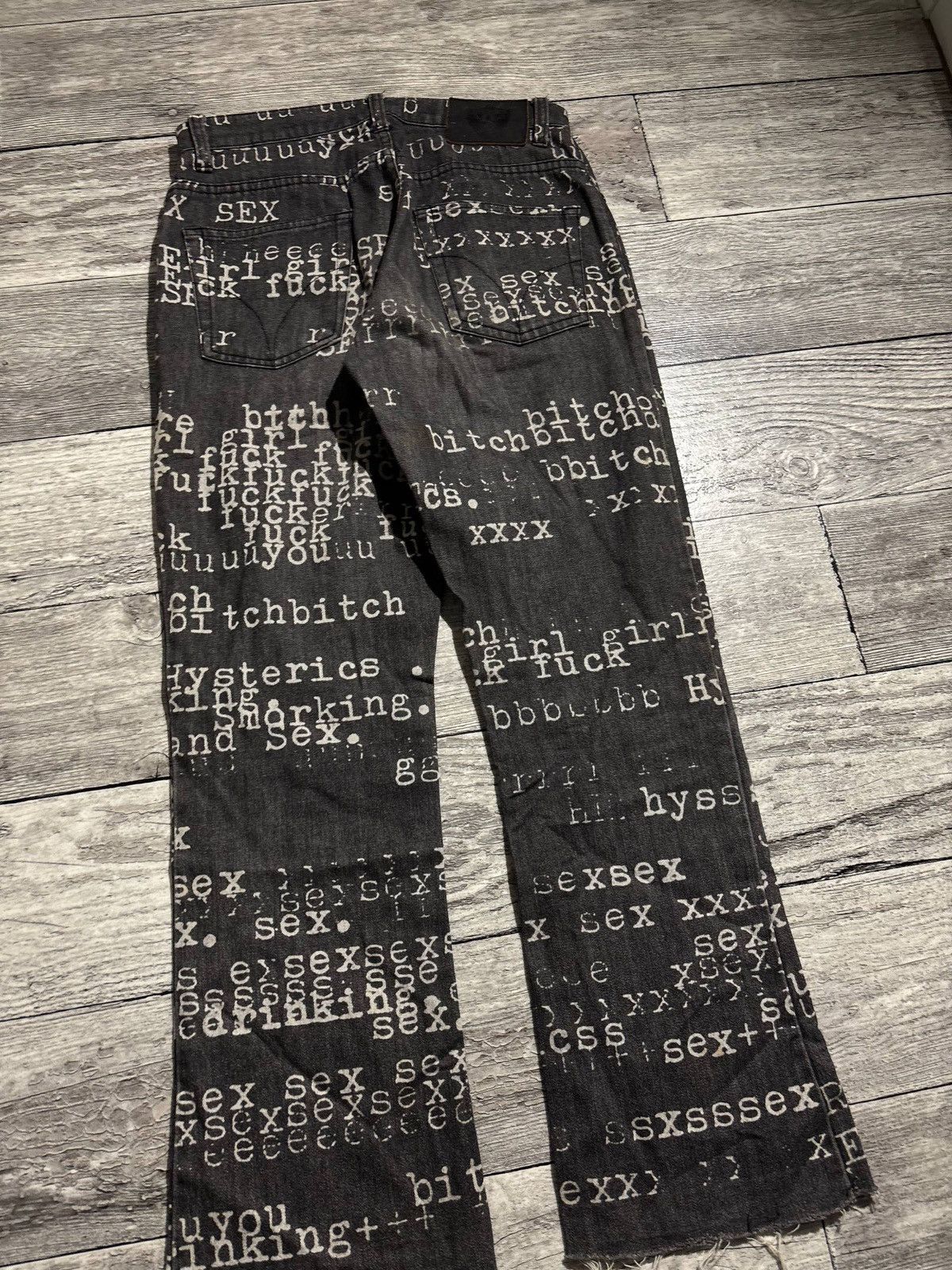 Hysteric Glamour Hysteric Glamour SS99 fuck xxx sex bitch denim hysterics Size US 28 / EU 44 - 5 Thumbnail