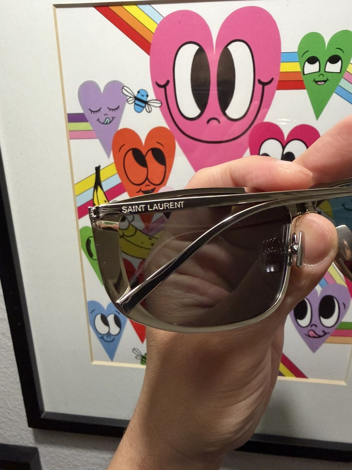 Saint Laurent Paris Saint Laurent Luna Shield Glasses Size ONE SIZE - 3 Thumbnail