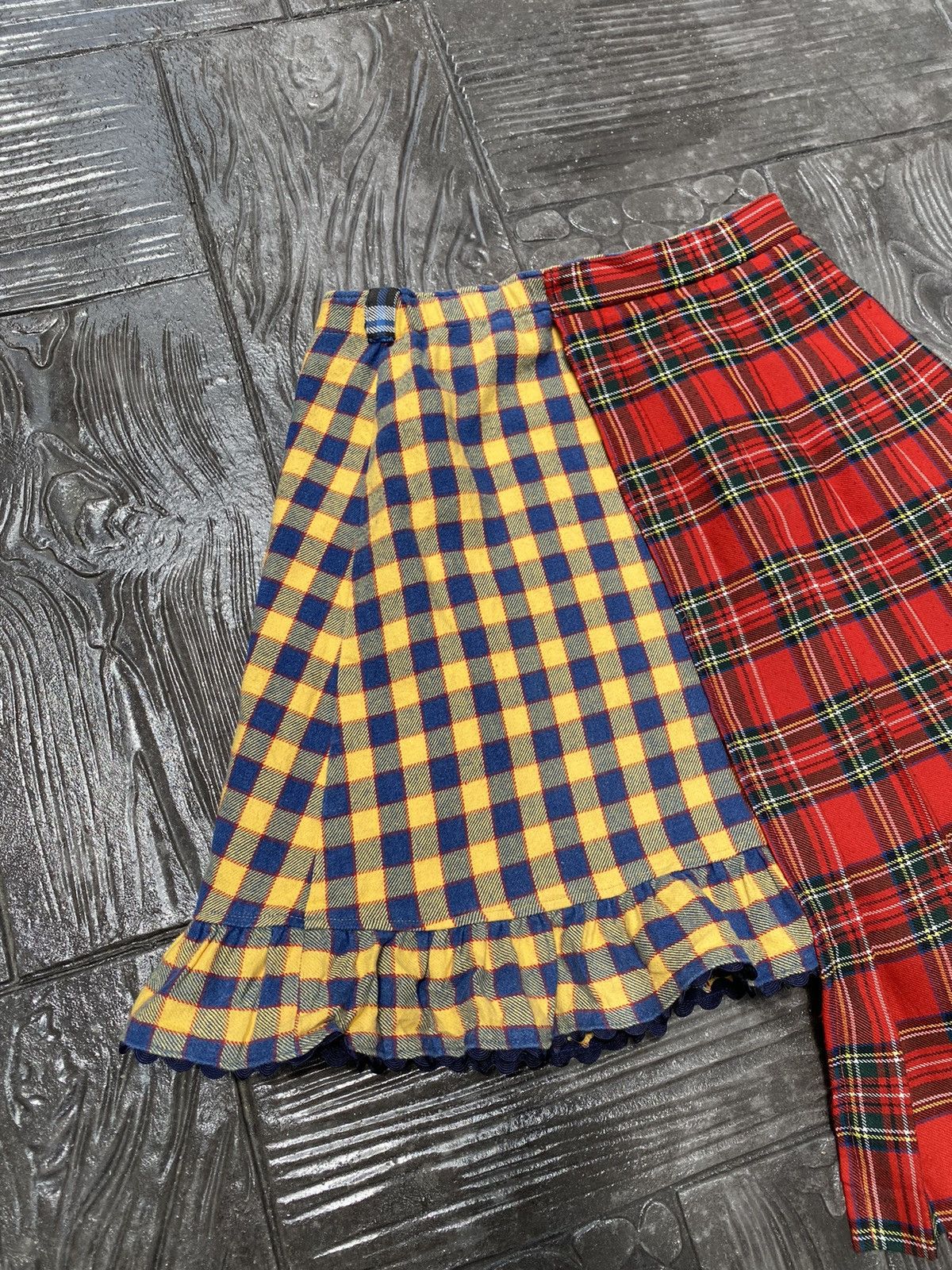 Japanese Brand 🔥RARE🔥 Mezzo Piano Split Yellow/Red Tartan Seditionaries Size 27" / US 4 / IT 40 - 10 Thumbnail