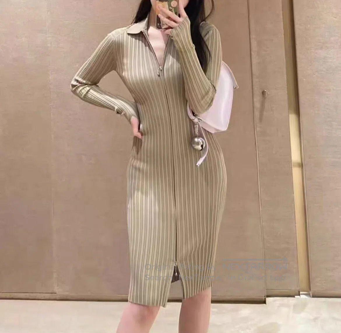 Burberry BURBERRY Warhorse logo elastic dress| Size L / US 10 / IT 46 - 1 Thumbnail
