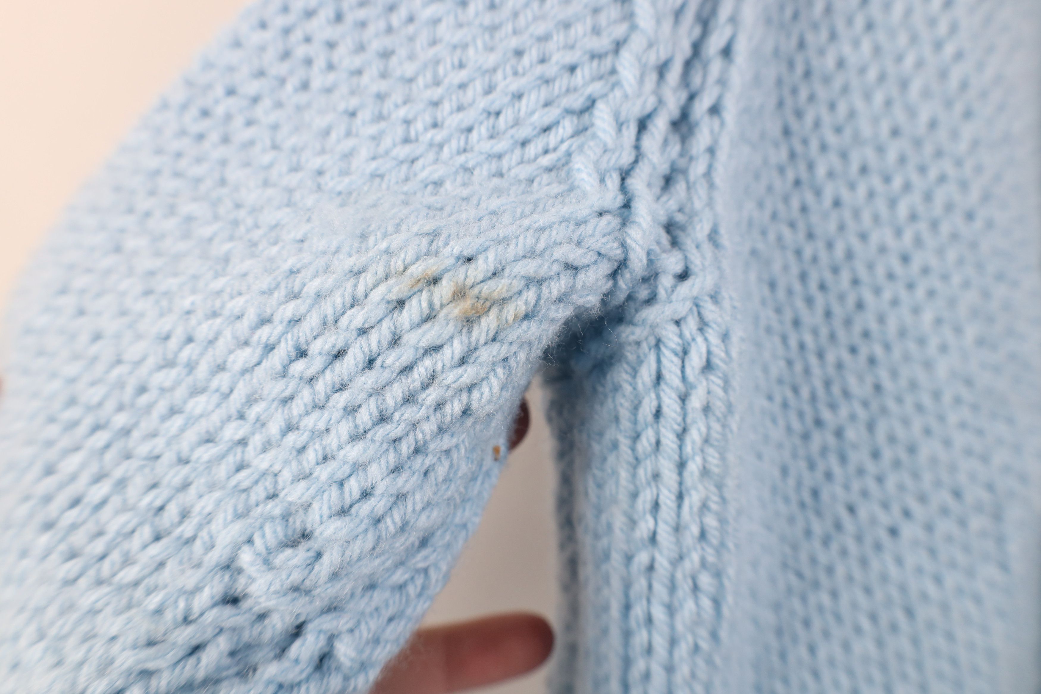 Vintage Vintage 70s Streetwear Chunky Ribbed Cable Knit Sweater Blue Size XXL / US 16-18 / IT 52-54 - 5 Thumbnail