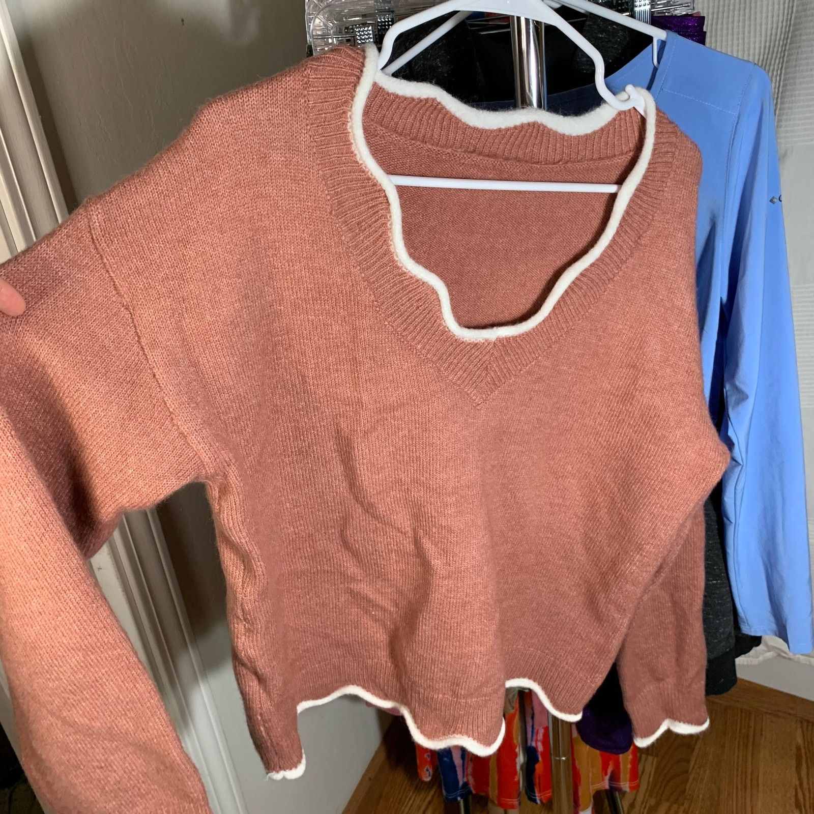 Other Cute Knit Orange Sweater Size XL Size XL / US 12-14 / IT 48-50 - 4 Thumbnail