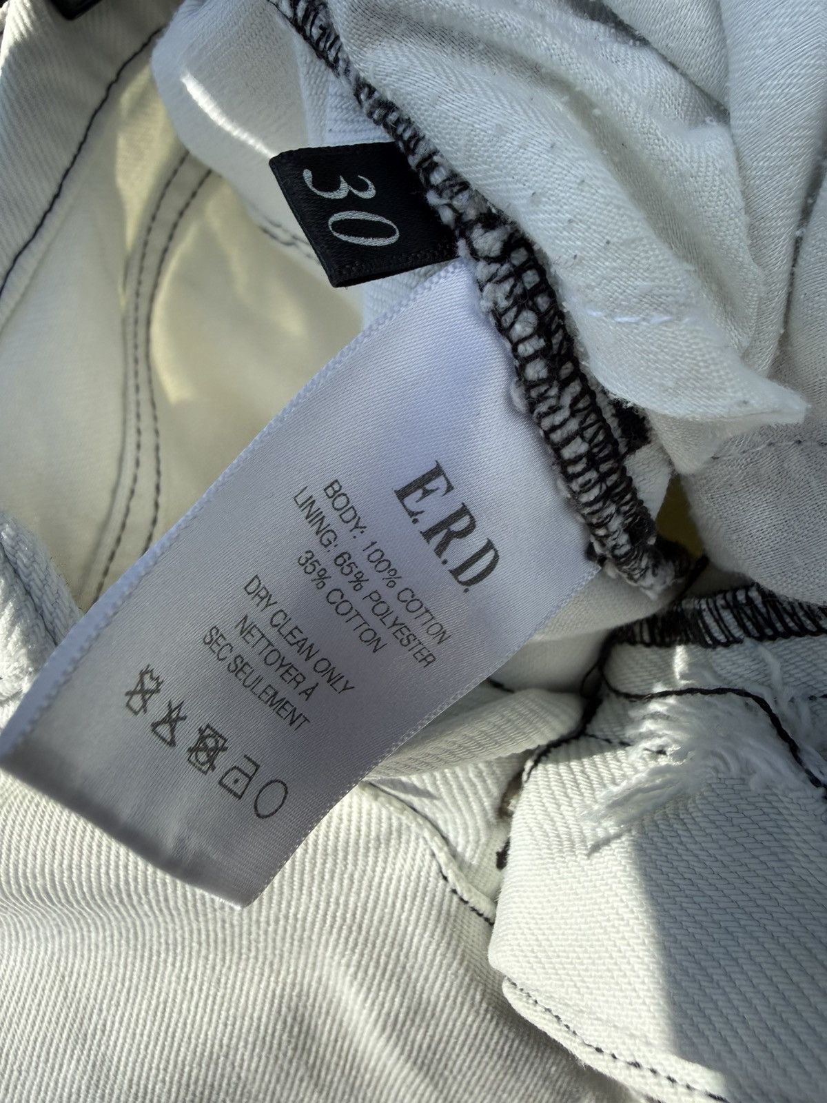 Enfants Riches Deprimes Enfants Riches Déprimés White Distressed Denim Jeans Size US 30 / EU 46 - 6 Thumbnail
