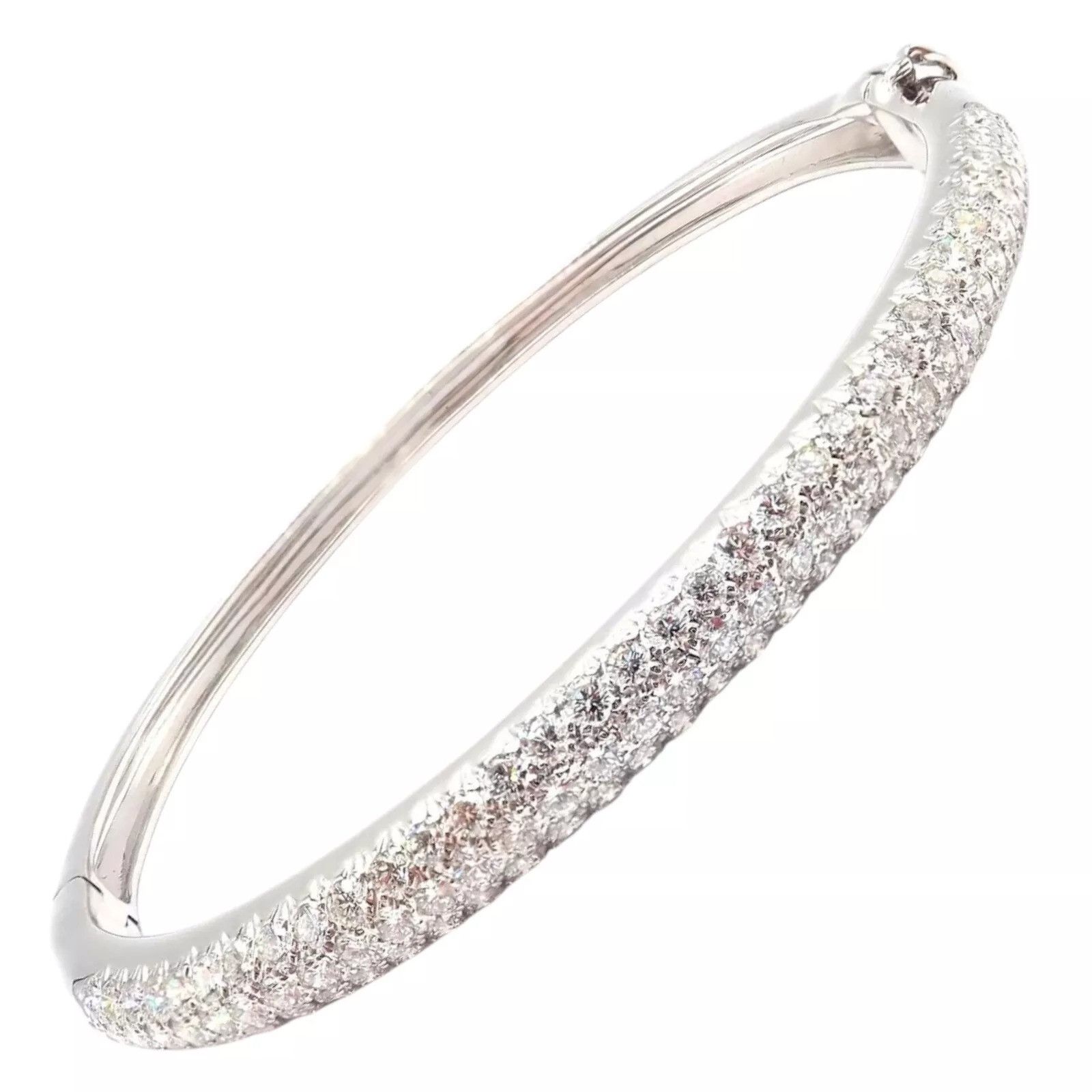 Van Cleef & Arpels Van Cleef & Arpels 18k White Gold Bangle Bracelet Paper Size ONE SIZE - 1 Thumbnail