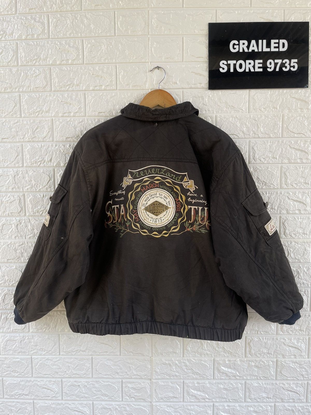 Japanese Brand Vintage Dreamy Life Rare Bomber Jacket Size US XXL / EU 58 / 5 - 2 Thumbnail