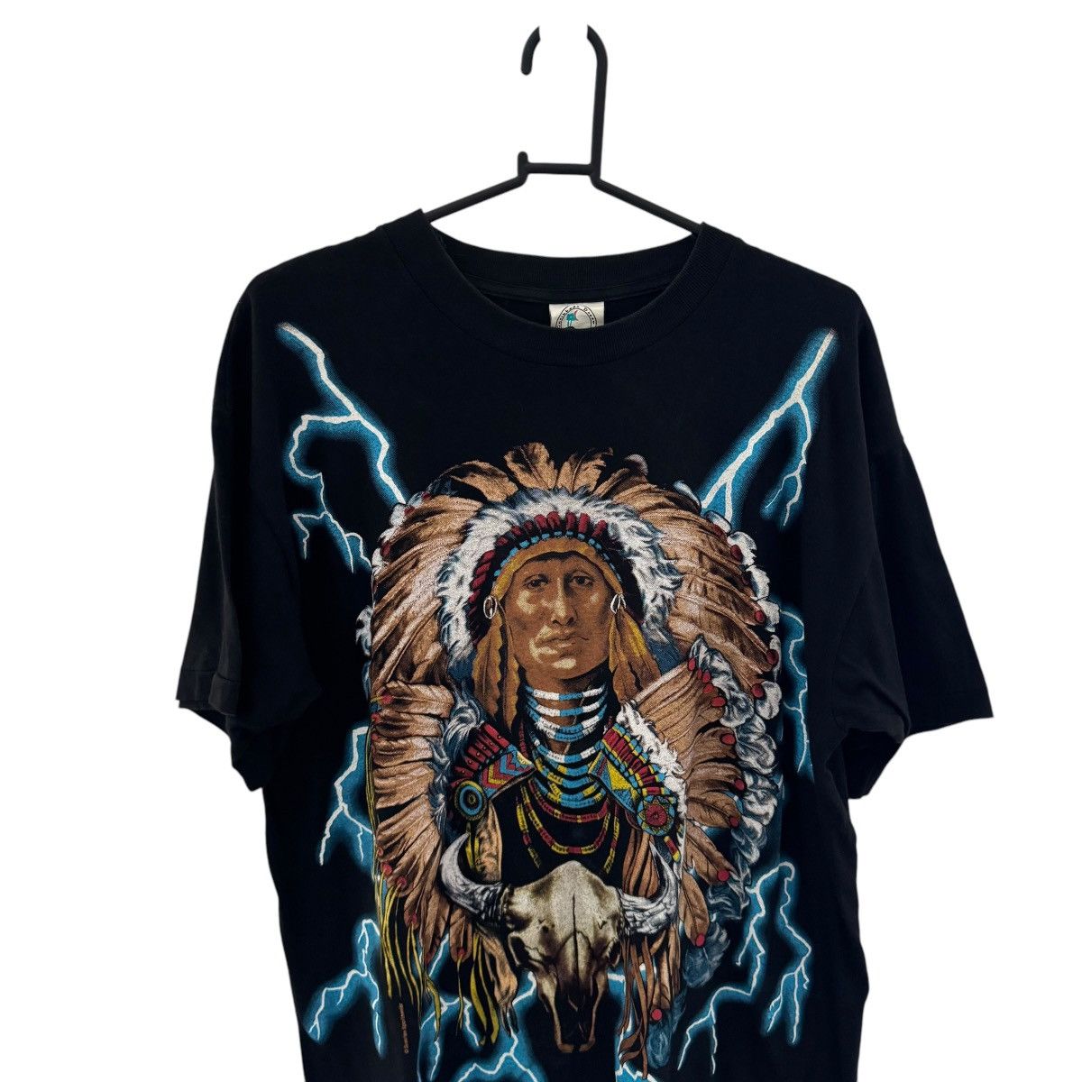 vintage american thunder native american lightning t shirt 
