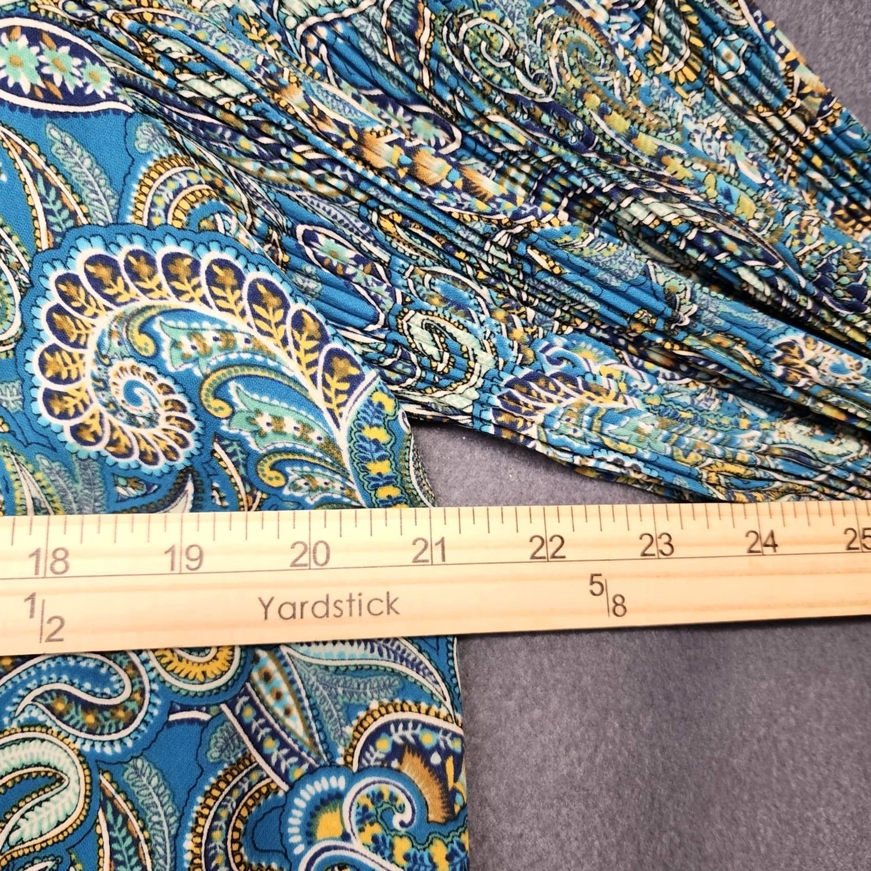 J. Jill VINTAGE J Jill Top Women Large Blue Paisley Blouse Stretch Flowy Office Boho Artsy Womens Blouse Size L / US 10 / IT 46 - 4 Thumbnail
