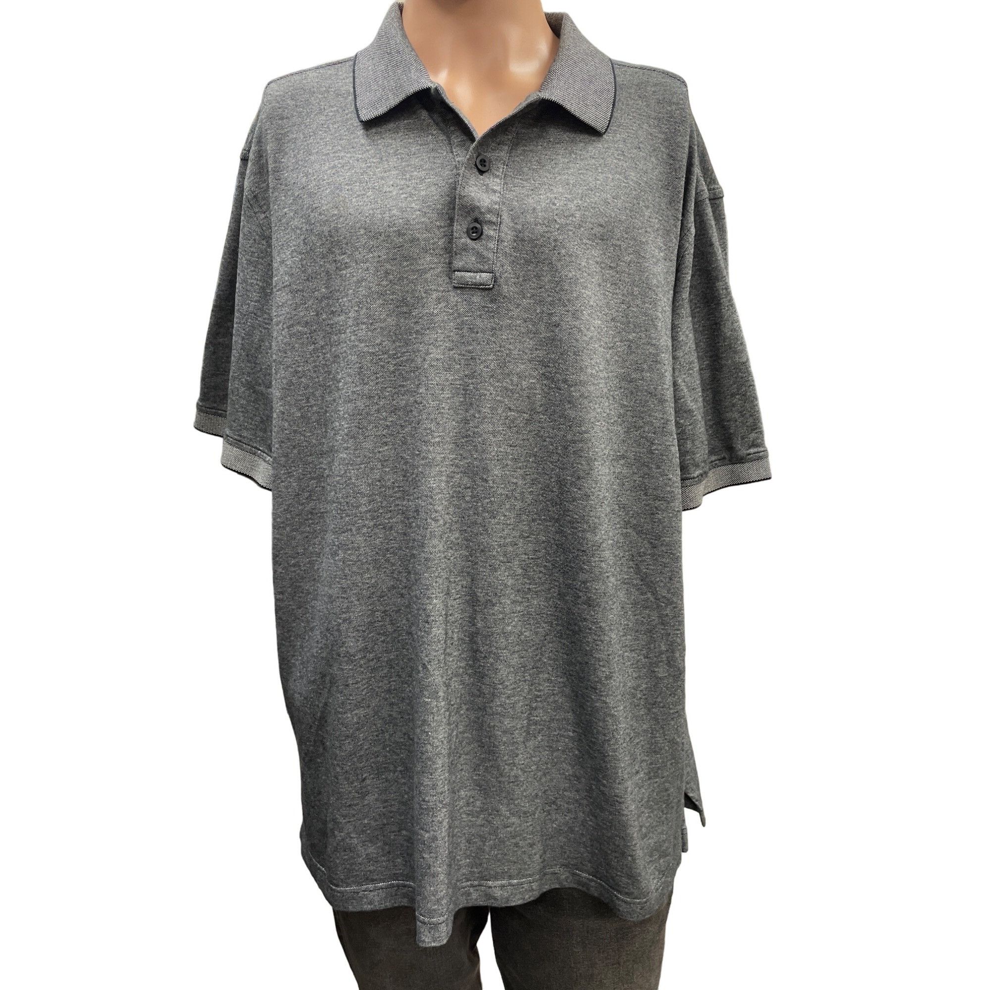 Other Nordstrom Men's Shop Classics Gray Polo Shirt Size XL SKU 12 Size US XL / EU 56 / 4 - 1 Thumbnail