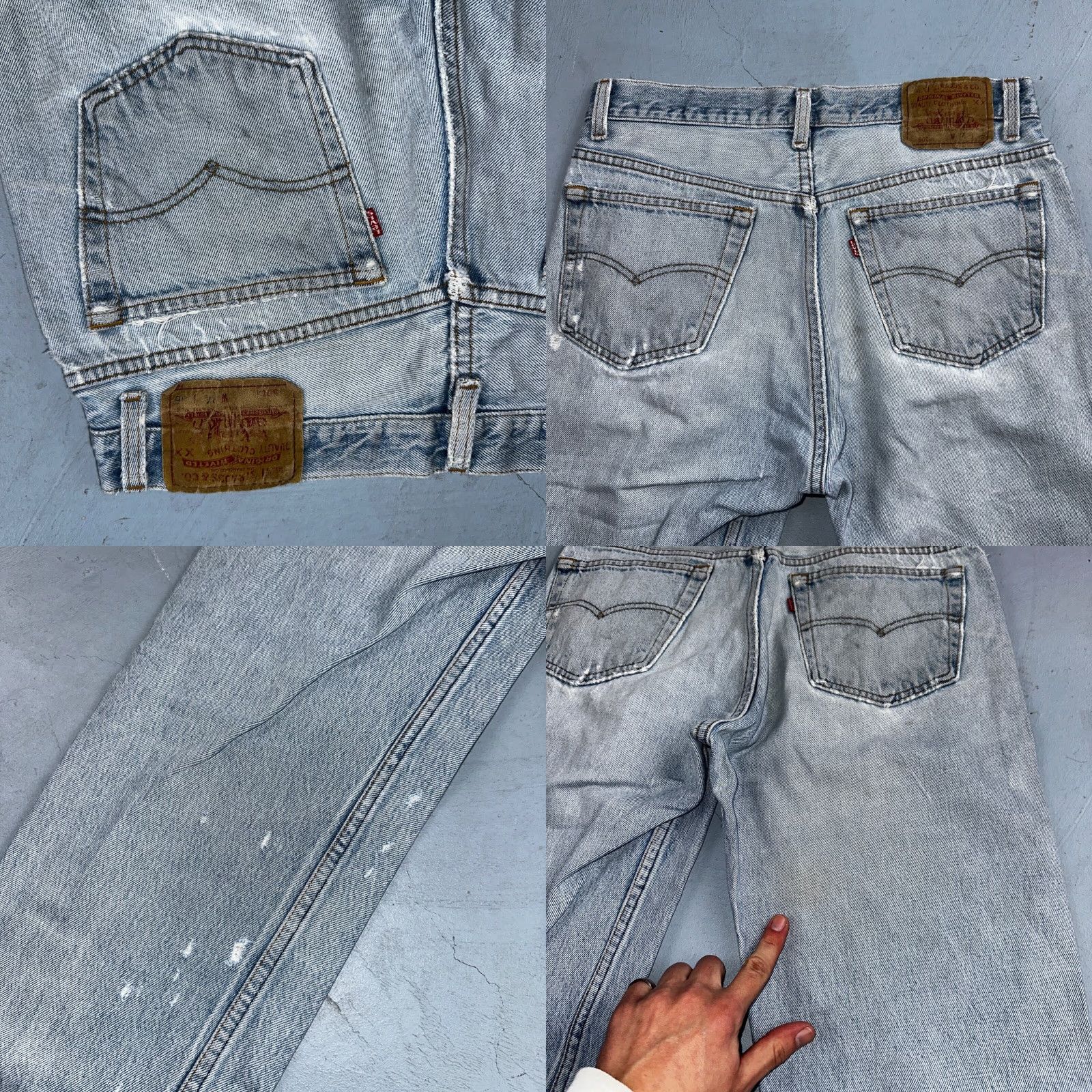 Levi's VINTAGE Levi's 501 Jeans Straight 34x36 Blue Light Wash USA 90s Mens Size US 34 / EU 50 - 10 Thumbnail