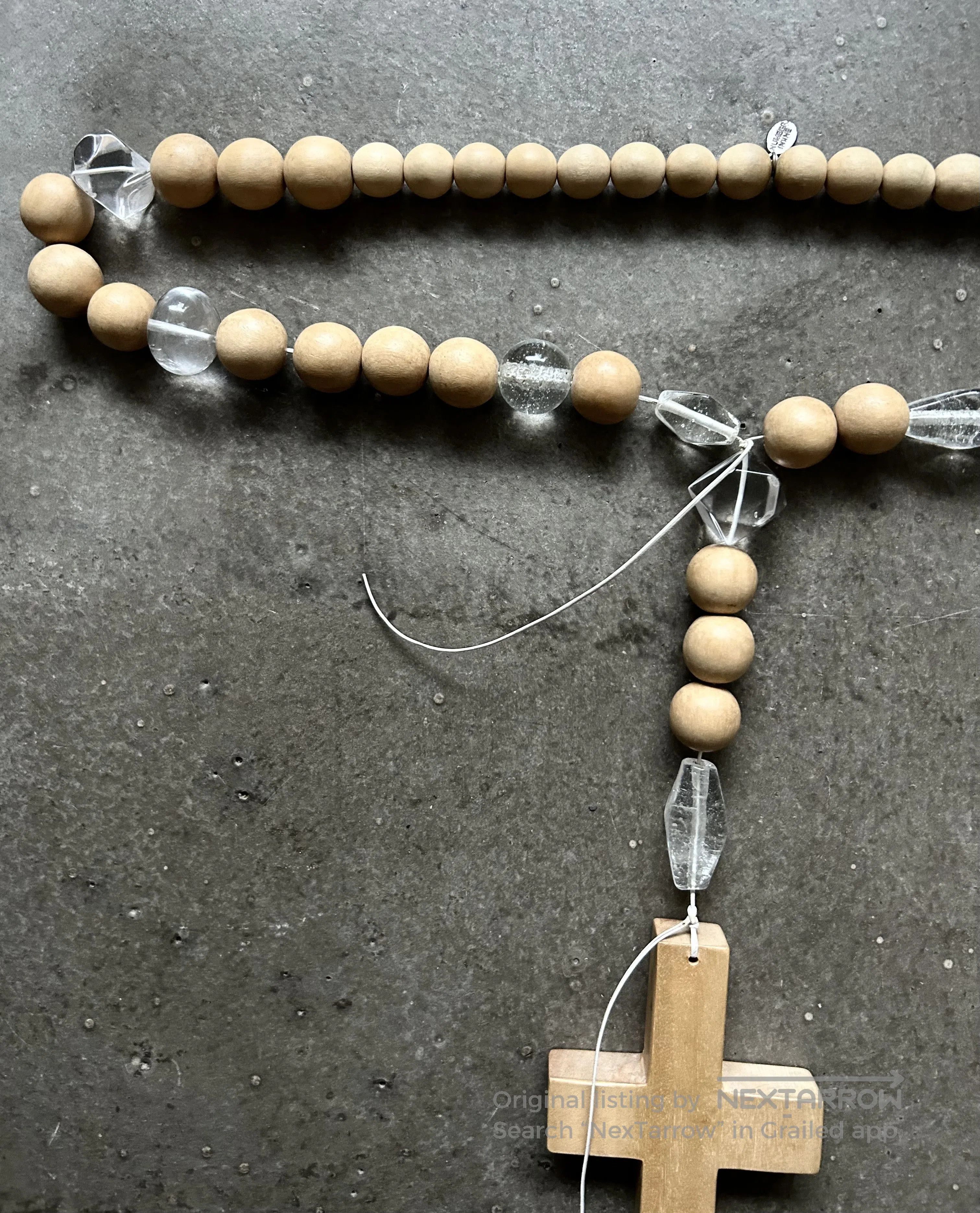 DEN IM by SIKI IM Number (N)ine 08ss Crystal Cross Necklace. Size ONE SIZE - 6 Thumbnail