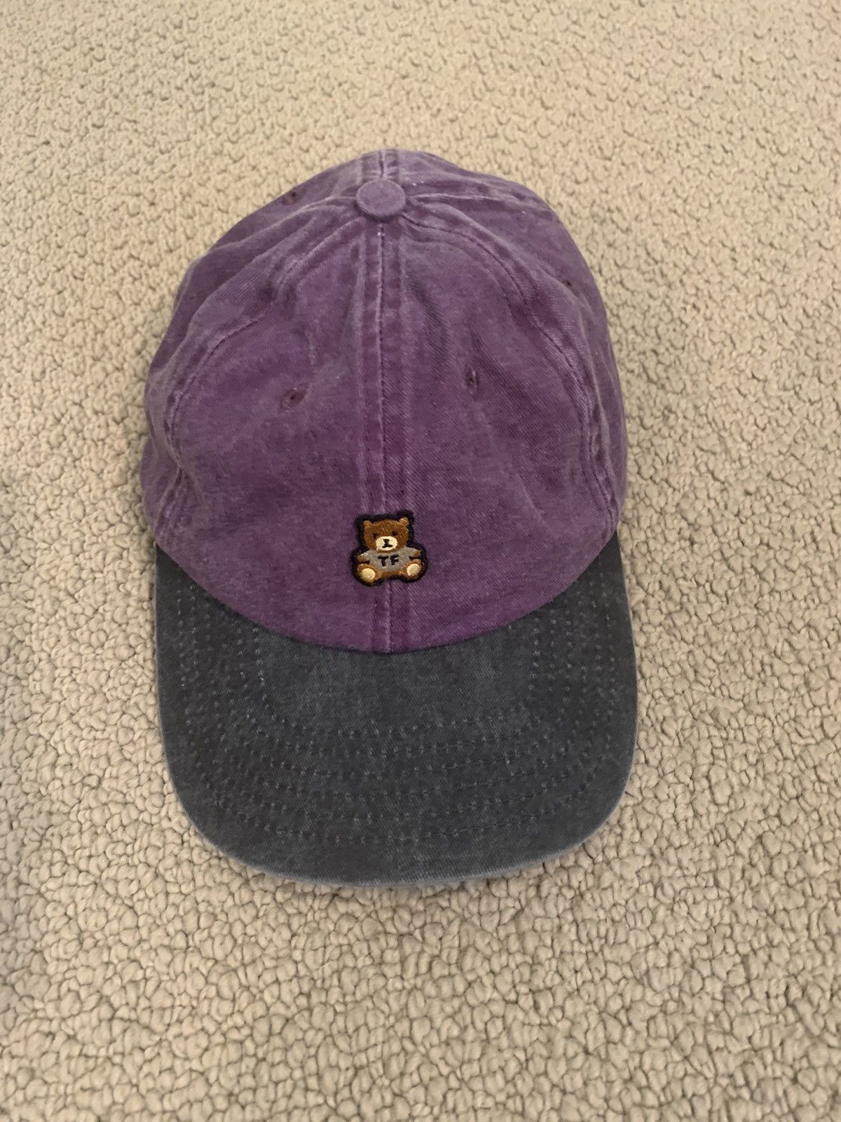 Teddy Fresh Teddy Fresh Purple and Black Bear Dad Hat Size ONE SIZE - 1 Thumbnail