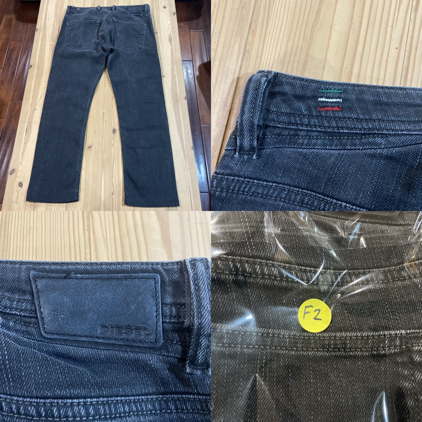 Diesel VINTAGE Diesel Shioner Slim Skinny Jeans Mens 31x32 Dark Wash Distressed Size US 31 - 8 Thumbnail