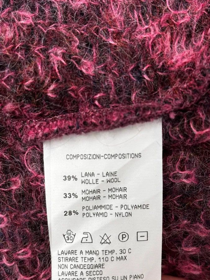 Roberto Cavalli 2000s Roberto Cavalli Pink & Purple Abstract Cardigan Size M / US 6-8 / IT 42-44 - 10 Thumbnail