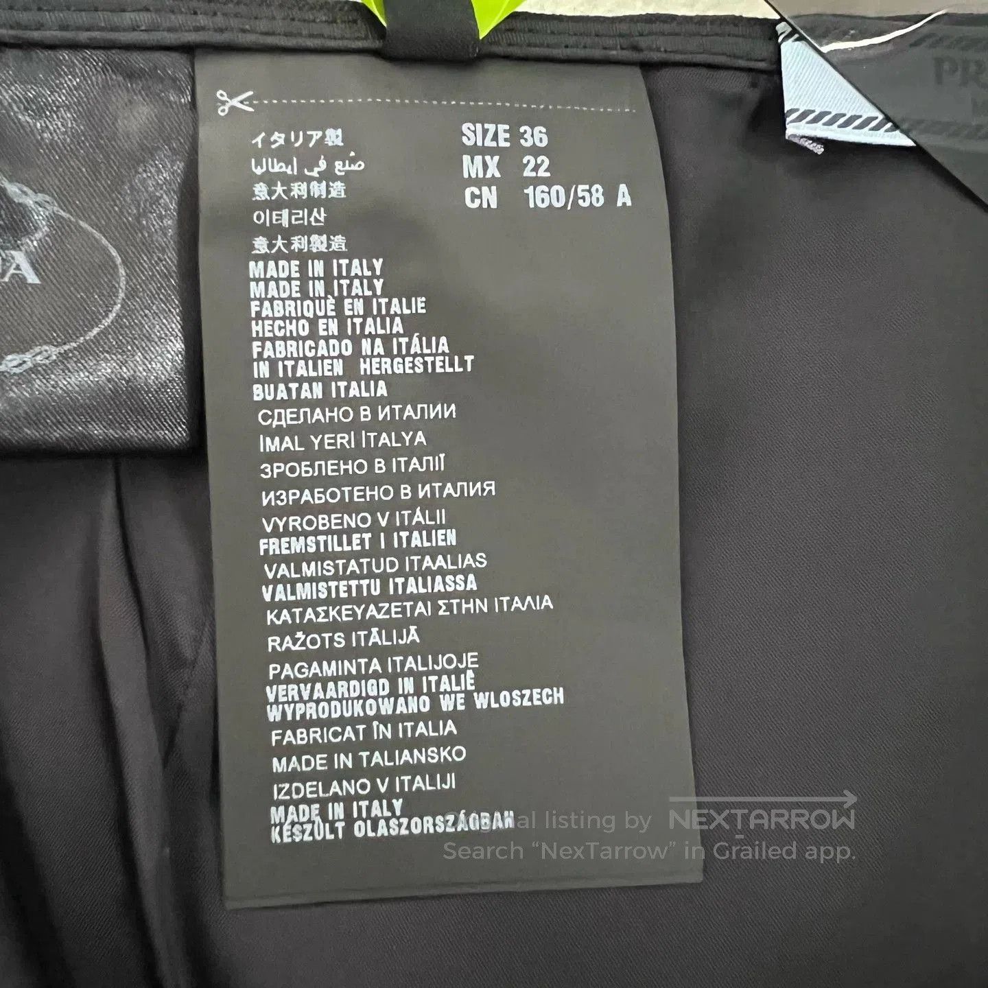 Prada PRADA Black A-Line Short Skirt. Size 35" - 4 Thumbnail