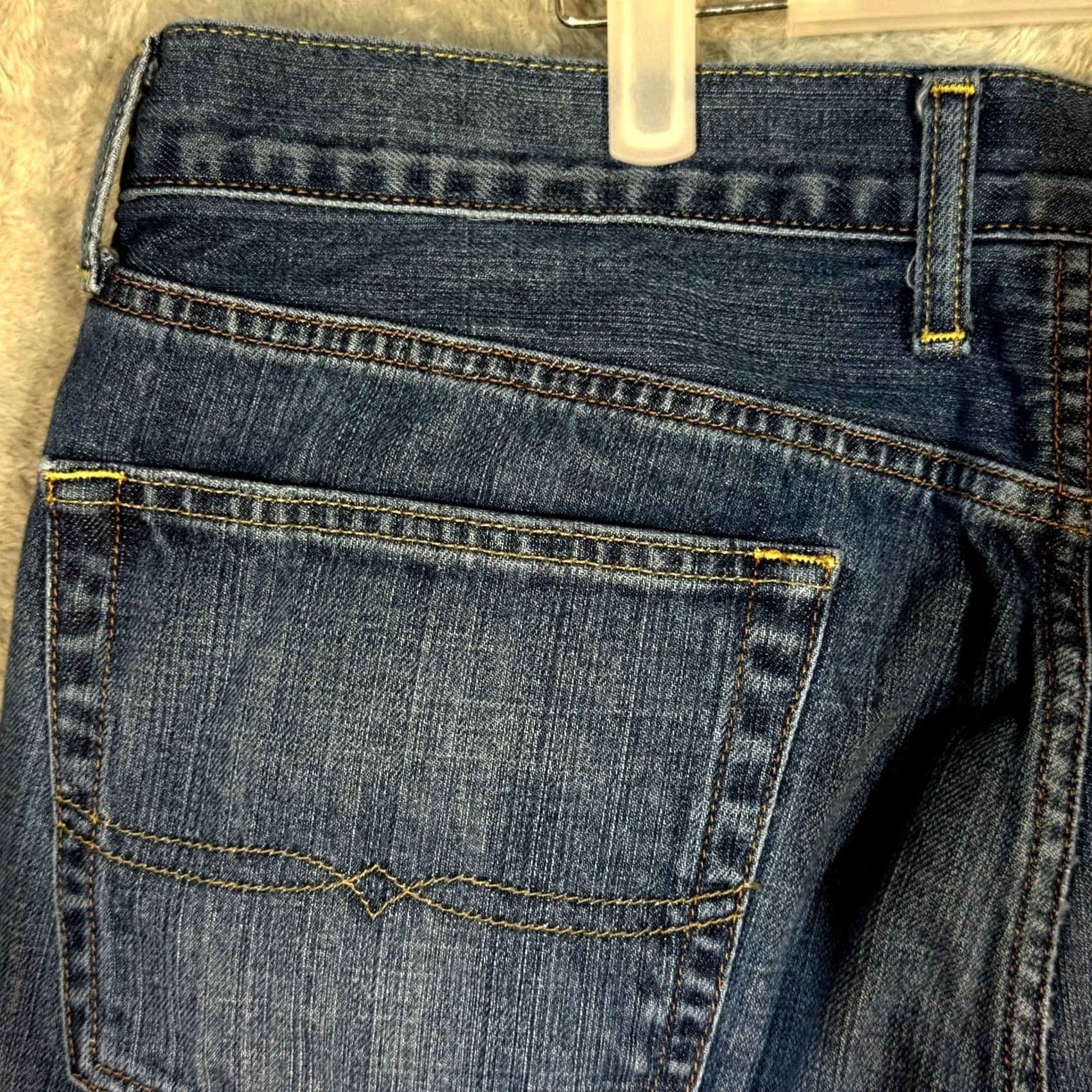 Lucky Brand VINTAGE Lucky Brand 361 Straight Leg Jeans Men 38 Blue Denim 5-Pocket Zip Fly 28 Inseam Mens Jeans Size US 38 / EU 54 - 6 Thumbnail