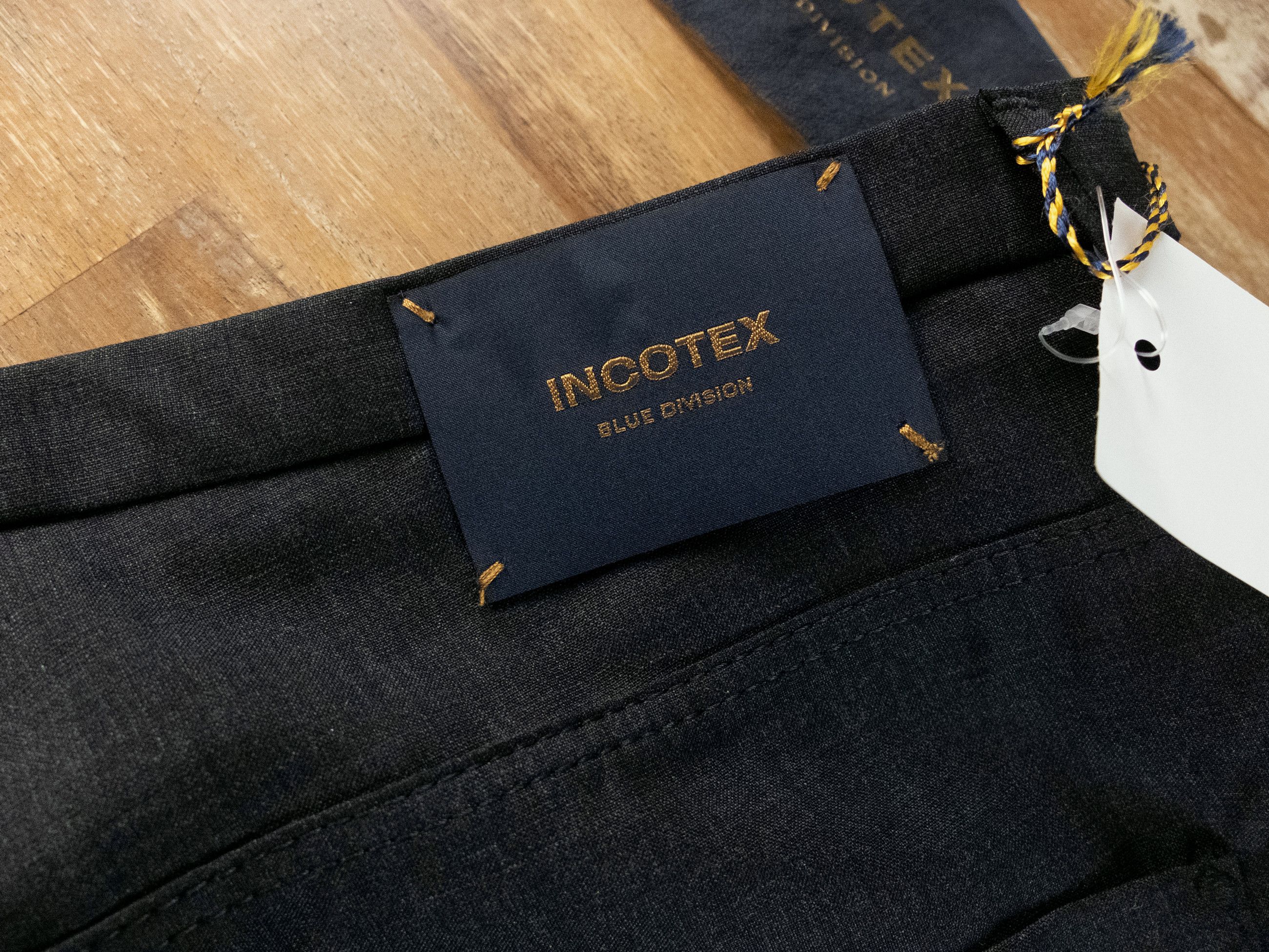 Incotex INCOTEX Blue Division anthracite gray slim fit wool pants 37 Size US 37 - 10 Thumbnail