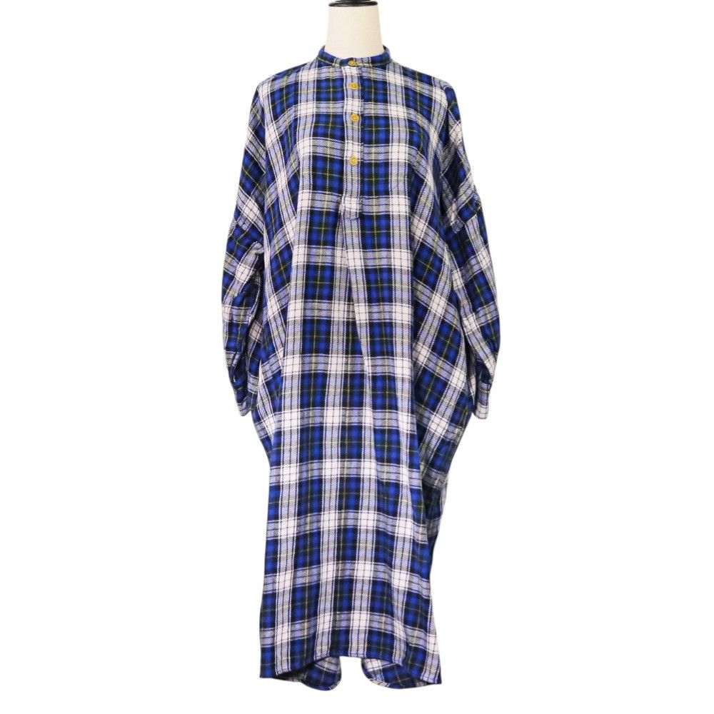 Other Other 45R Jinbanel Check Shirt Dress Cotton Dresses 71250344 Size ONE SIZE - 1 Thumbnail