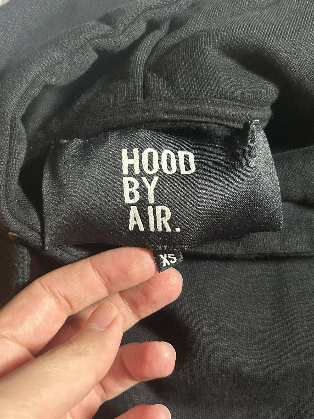 Hood By Air FW16 Reconstructed Double Hoodie ‘Straight HBA’ Size US XS / EU 42 / 0 - 6 Thumbnail