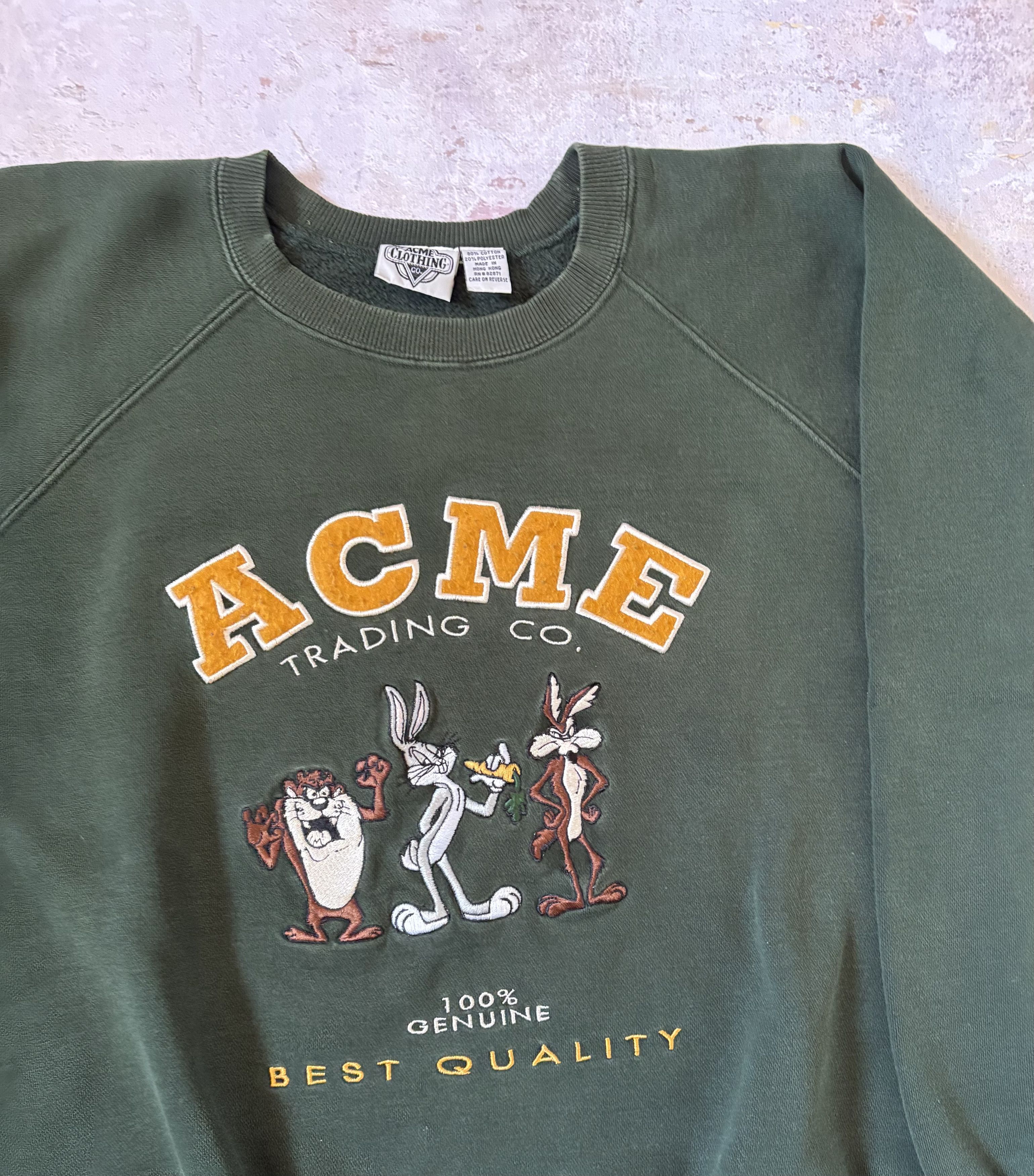Warner Bros Rare Warner Bros vintage sweatshirt boxy fit Size US L / EU 52-54 / 3 - 3 Thumbnail
