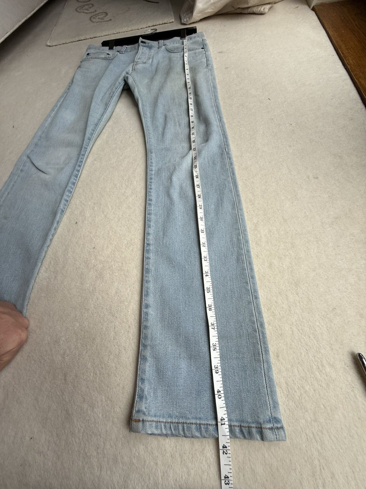 Saint Laurent Paris SS14 Saint Laurent light wash denim jeans Hedi Slimane 31 Size US 31 - 9 Thumbnail