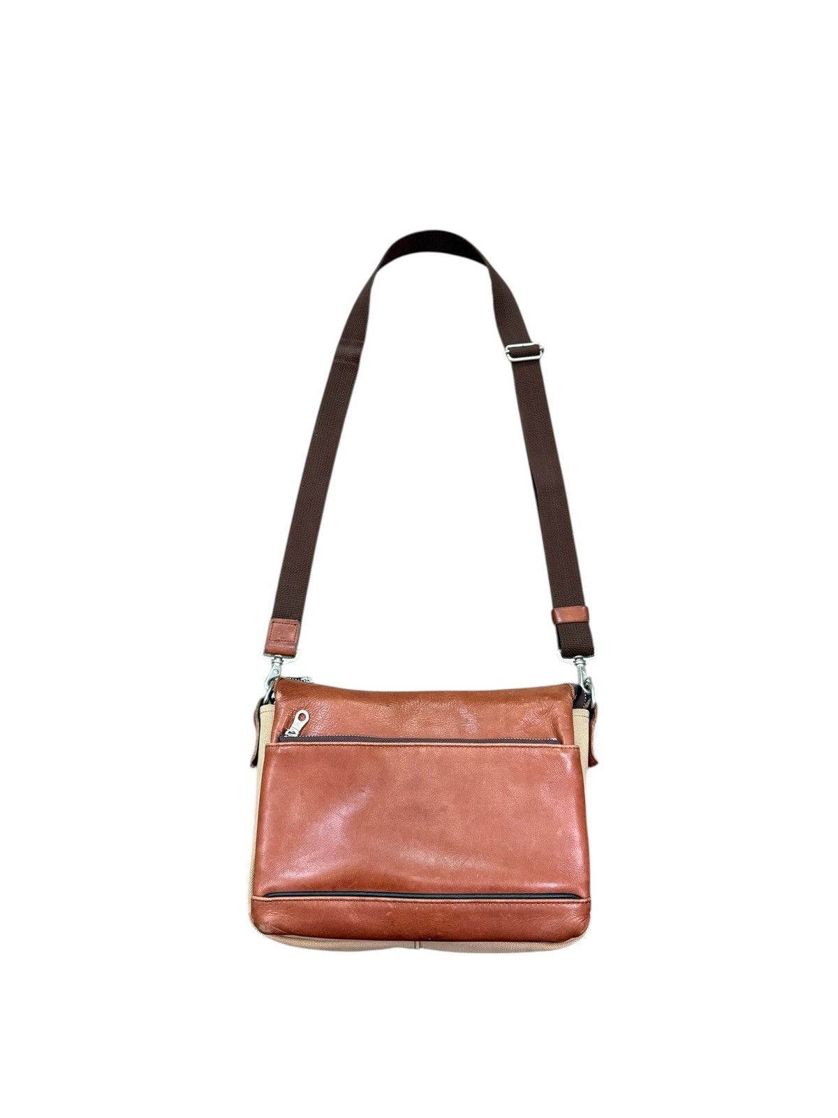 Japanese Brand RARE BAGGY PORT LEATHER CROSSBODY BAG Size ONE SIZE - 1 Thumbnail