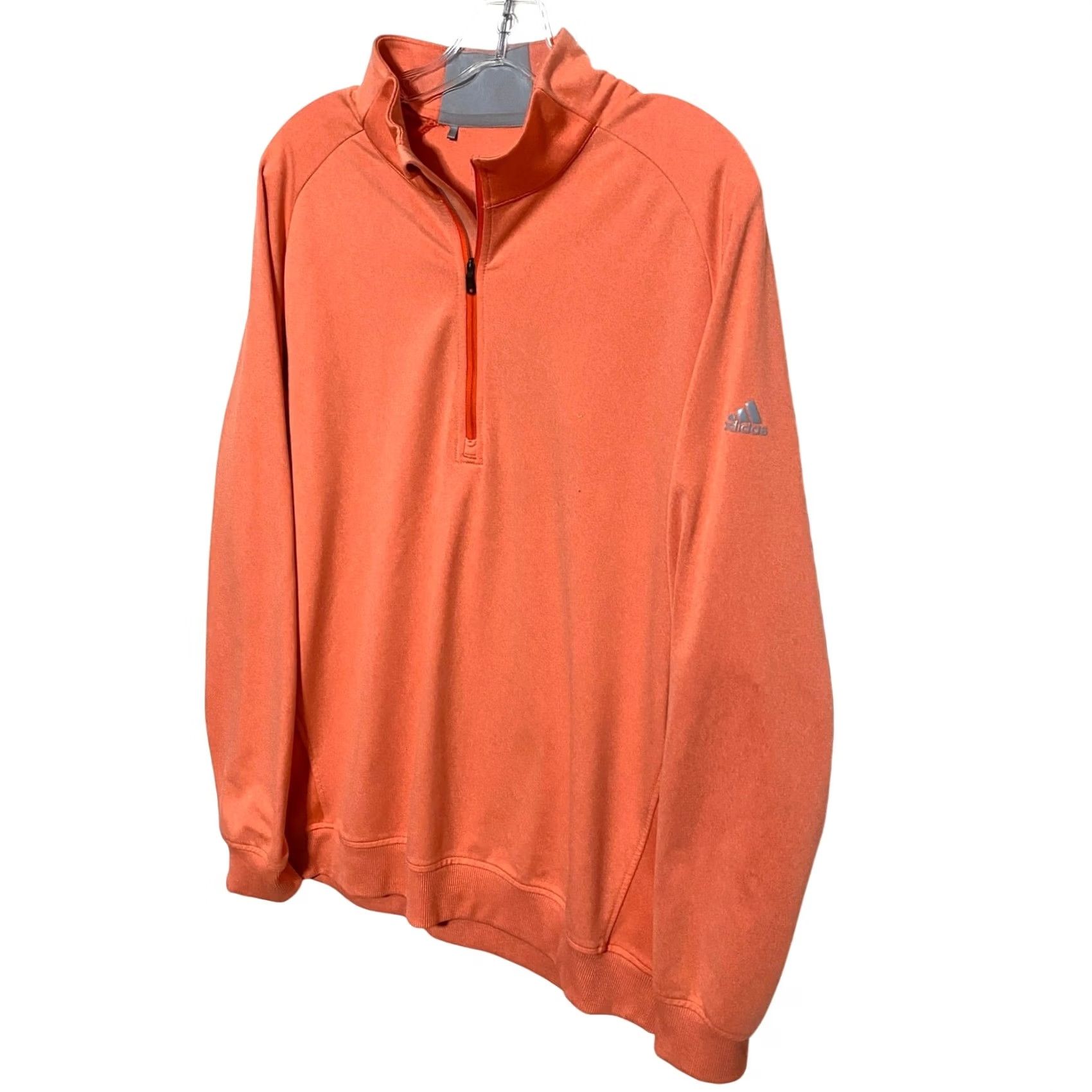 Adidas Adidas 1/4 Zip Pullover Mens M Orange Athleisure Activewear Golf Sporty Athletic Shirt Mens Orange Athletic Size US M / EU 48-50 / 2 - 3 Thumbnail