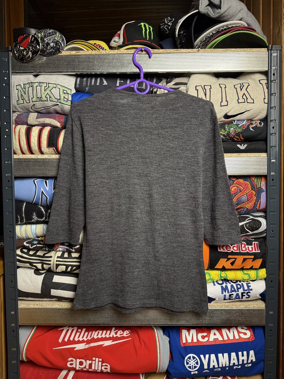 Dolce & Gabbana × Vintage Vintage Dolce & Gabbana Wool Blend Tee Size US M / EU 48-50 / 2 - 2 Thumbnail