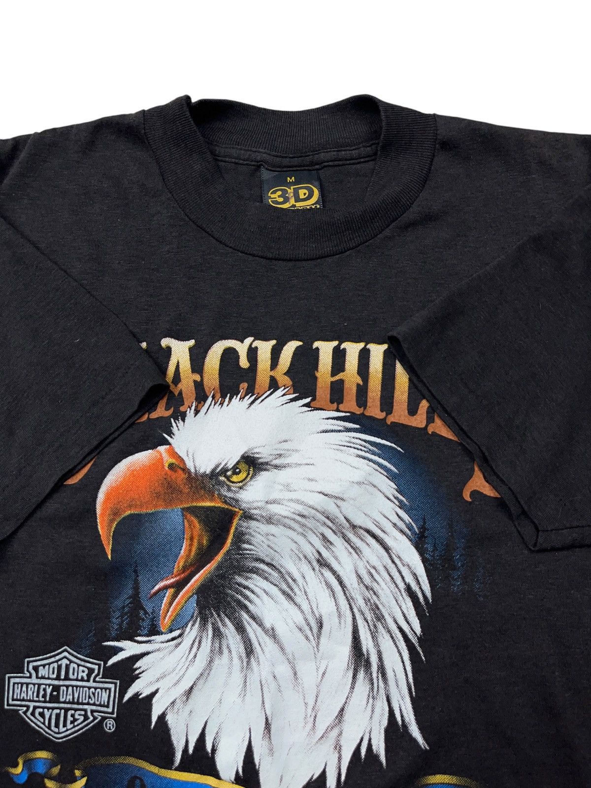 Harley Davidson Vintage 1989 3D Emblem Harley Davidson Sturgis Eagle T-shirt Size US M / EU 48-50 / 2 - 3 Thumbnail