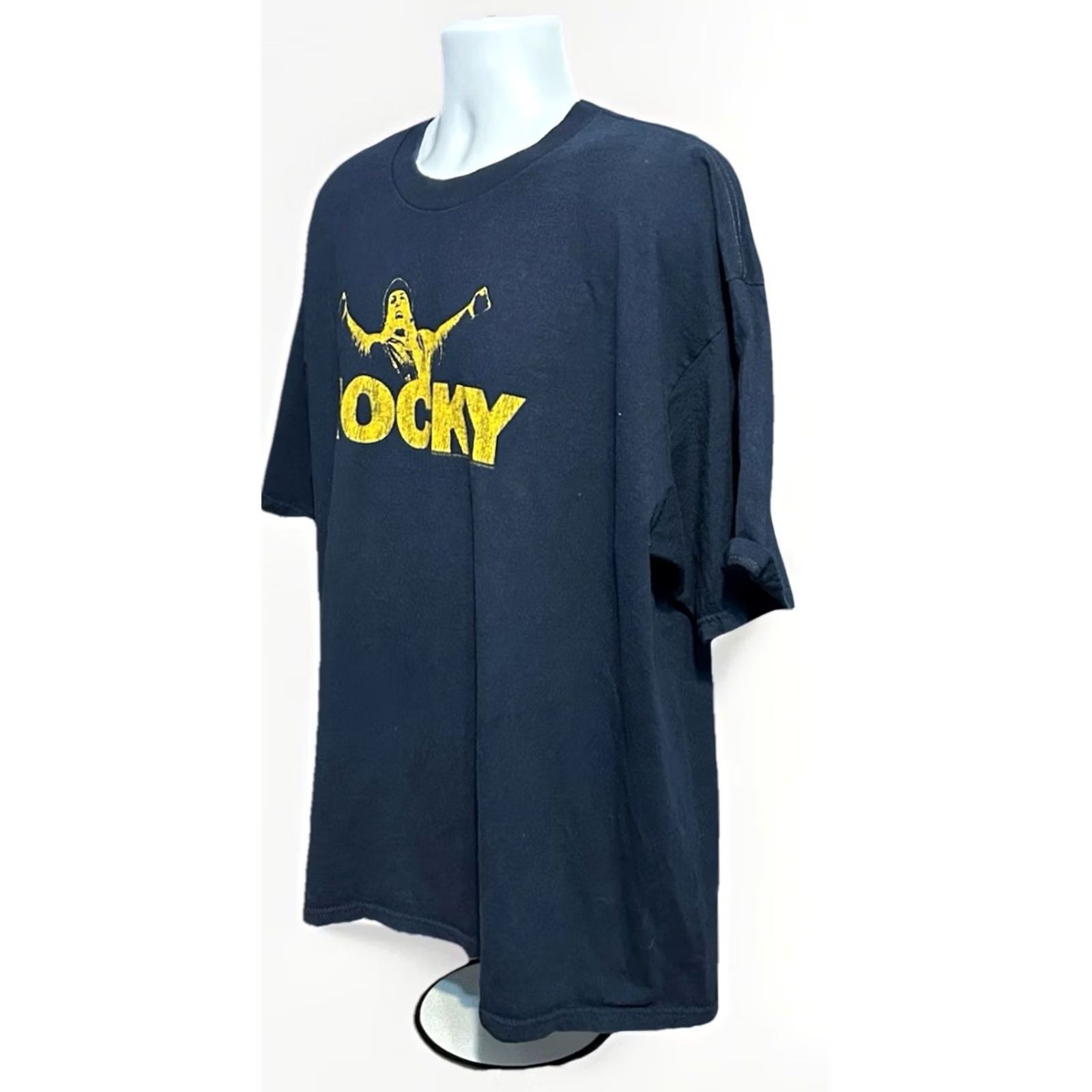 Vintage Rocky Balboa Sylvester Stallone Graphic Shirt Men 2XL Navy Blue T-Shirt Size US XXL / EU 58 / 5 - 3 Thumbnail