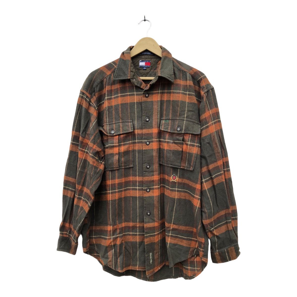 Flannel × Tommy Hilfiger Tommy Hilfiger Flannel Shirt Button Up Size US M / EU 48-50 / 2 - 1 Thumbnail