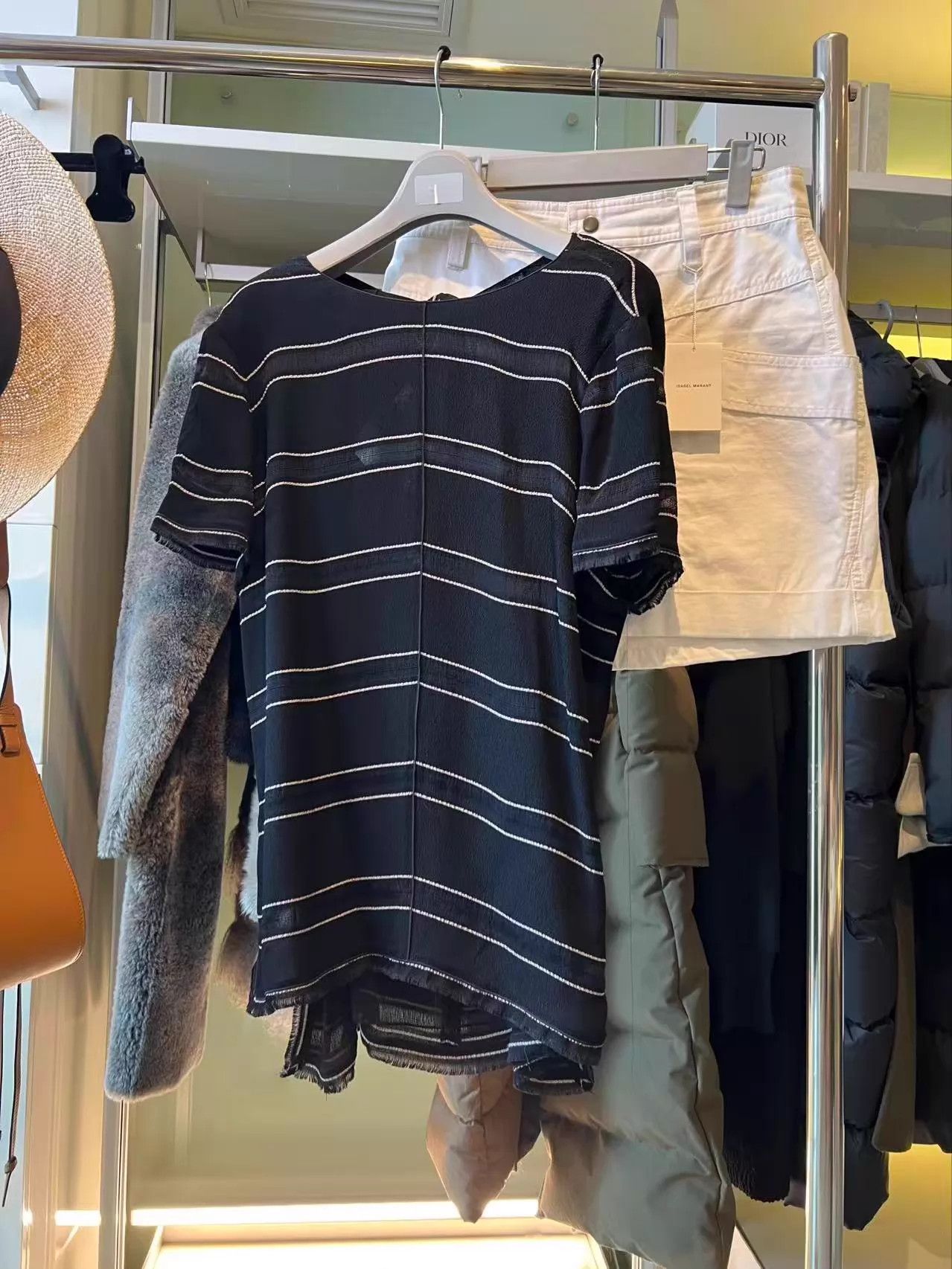 Proenza Schouler Proenza Schouler Black White Striped Bow Shirt Size 6 New Size M / US 6-8 / IT 42-44 - 2 Thumbnail