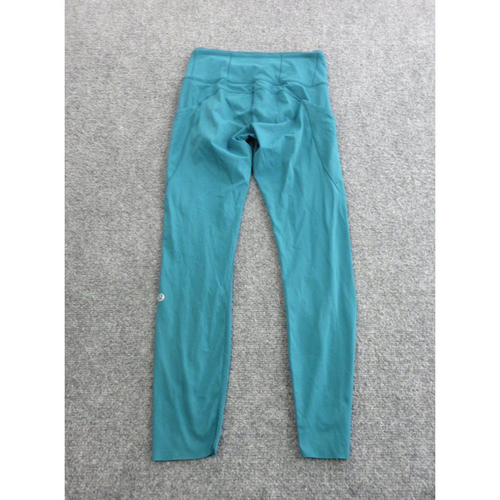 Lululemon Lululemon Leggings Womens 4 Green High Rise Ankle Pockets Yoga Athletic Gym Size 27" / US 4 / IT 40 - 6 Thumbnail