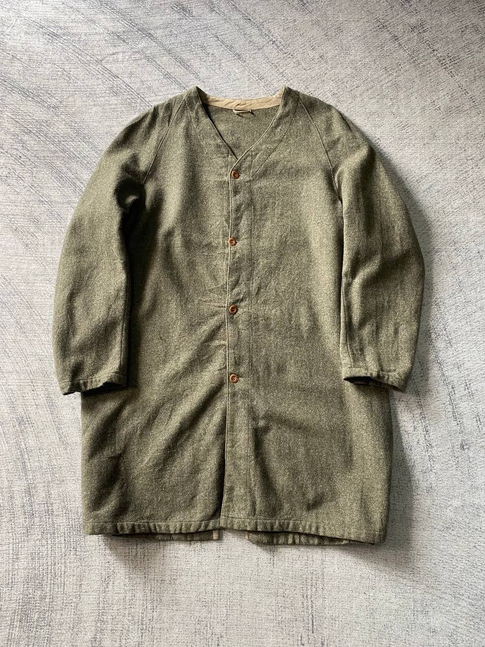 Vintage Vintage Swedish Army M39 Wool Button Coat Jacket Size US M / EU 48-50 / 2 - 1 Thumbnail