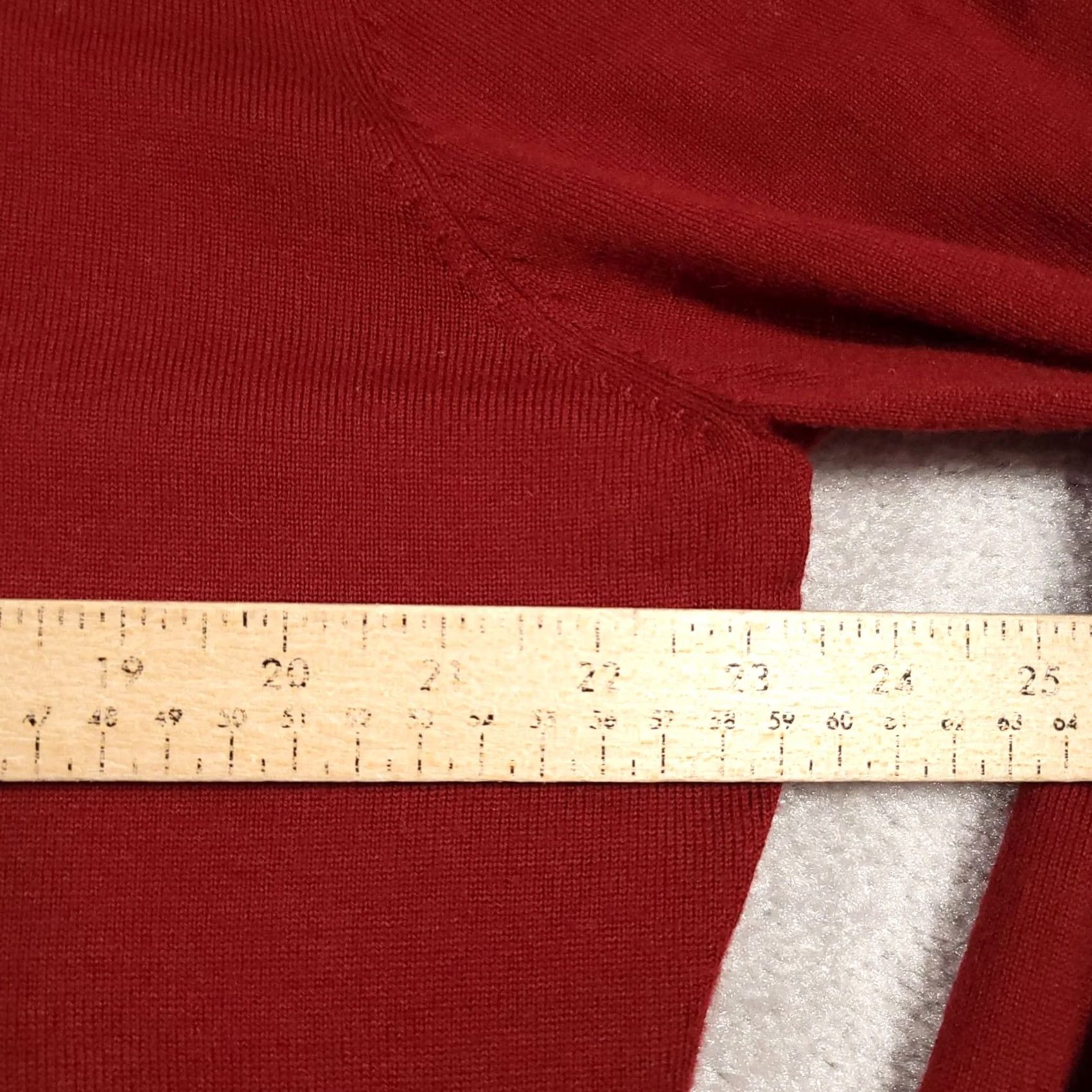 Apt. 9 Apt 9 Sweater XLT Red V-Neck Long Sleeve Merino Wool Blend Pullover Mens Size US XL / EU 56 / 4 - 6 Thumbnail